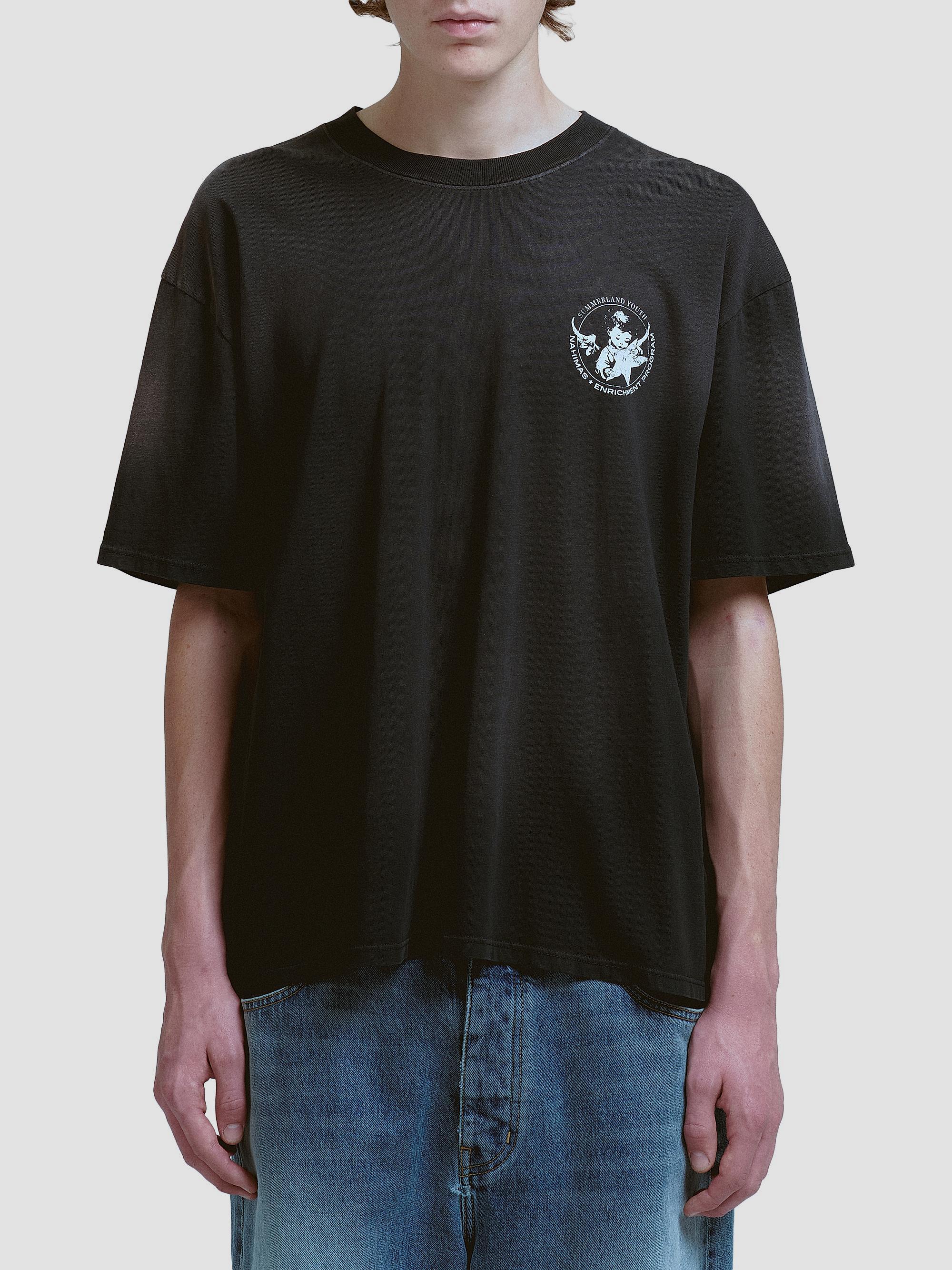 AMIRI ロゴ スタッズ Tシャツ ブラック Amiri Logo Stud Oversized T-Shirt | Saks Fifth Avenue