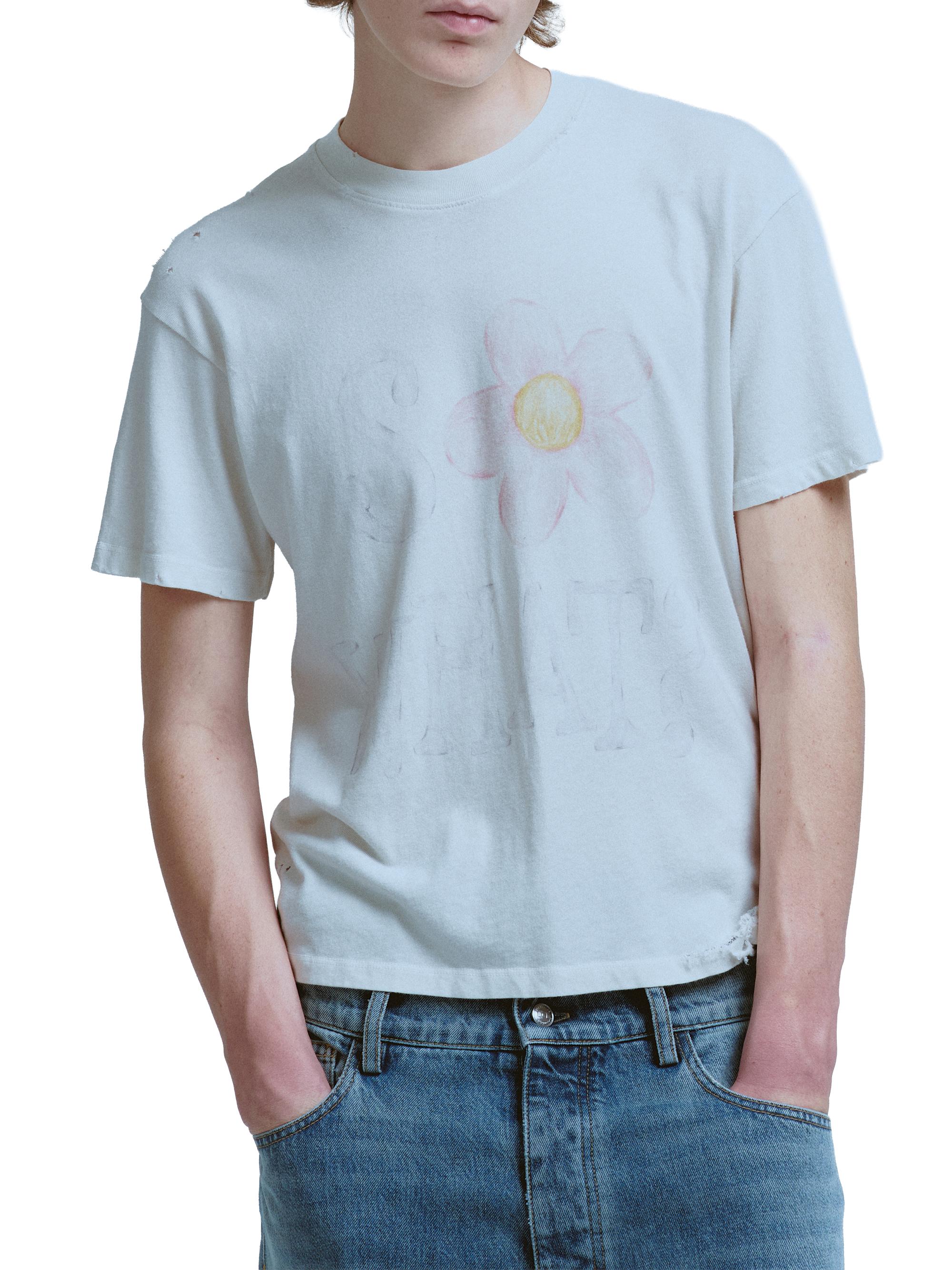 Nahmias Men's So What Fitted Cotton T-Shirt - Egg White | Thumbnail 5