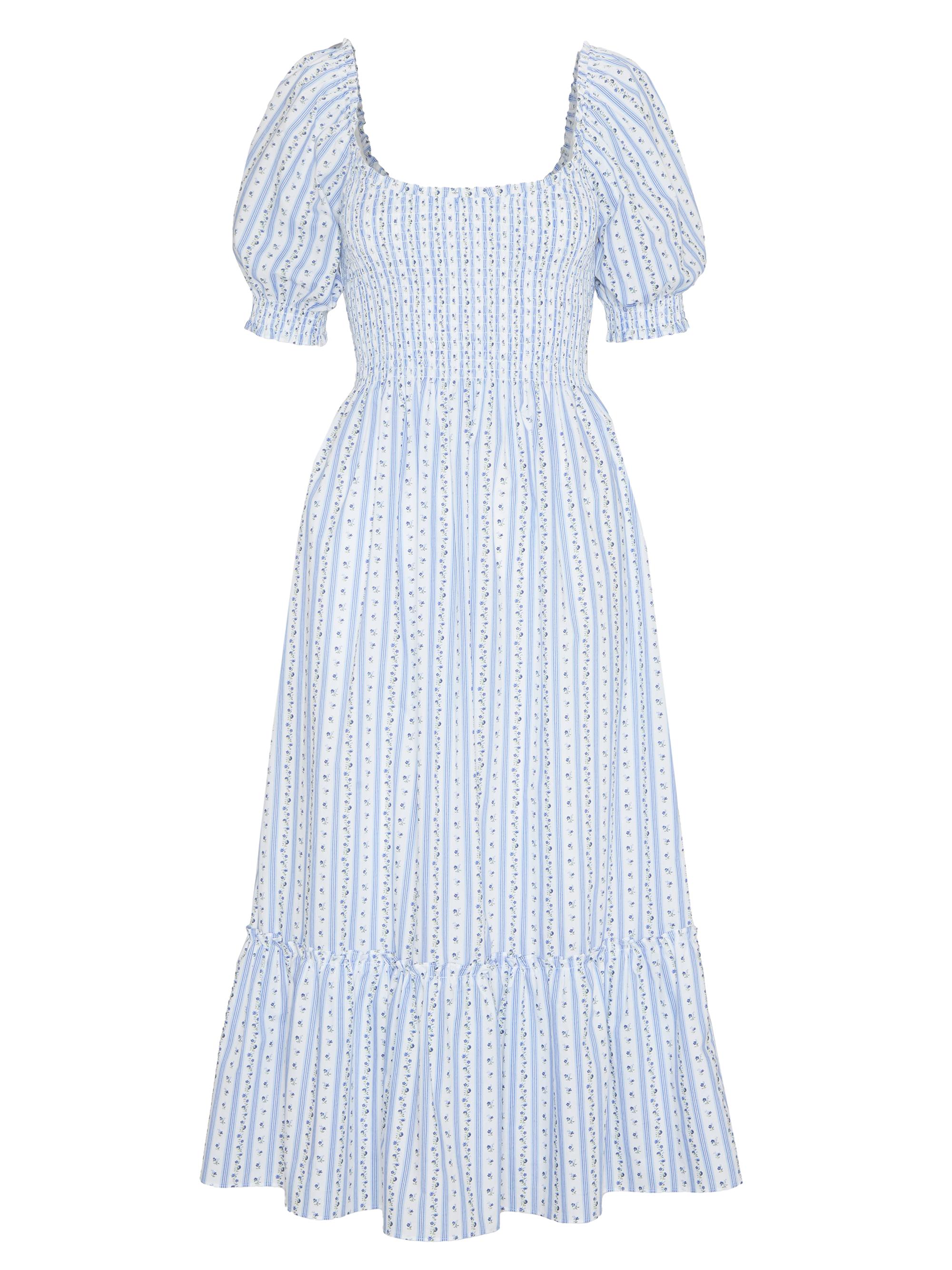 Hill House Home Women's The Louisa Nap Dress - Blue Petal Stripe