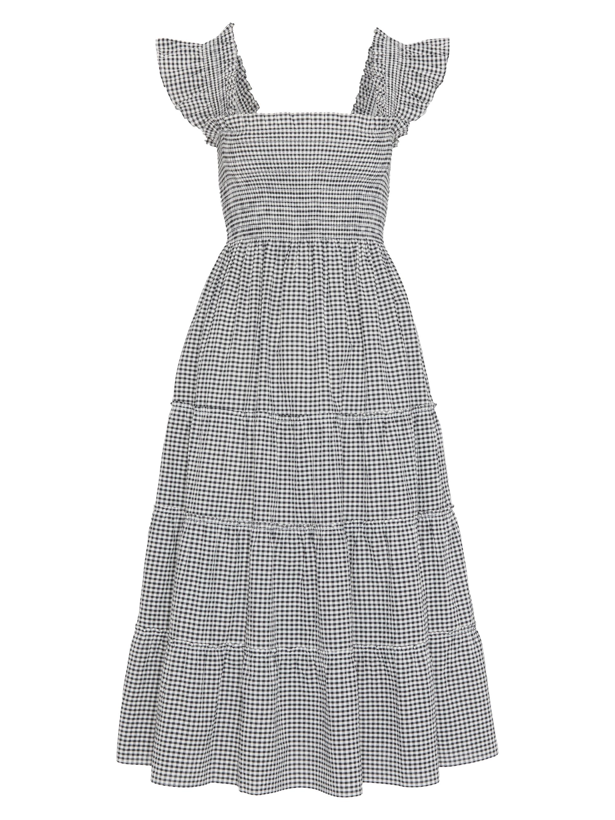 Hill House Home Women's The Ellie Nap Dress - Black Sand Gingham