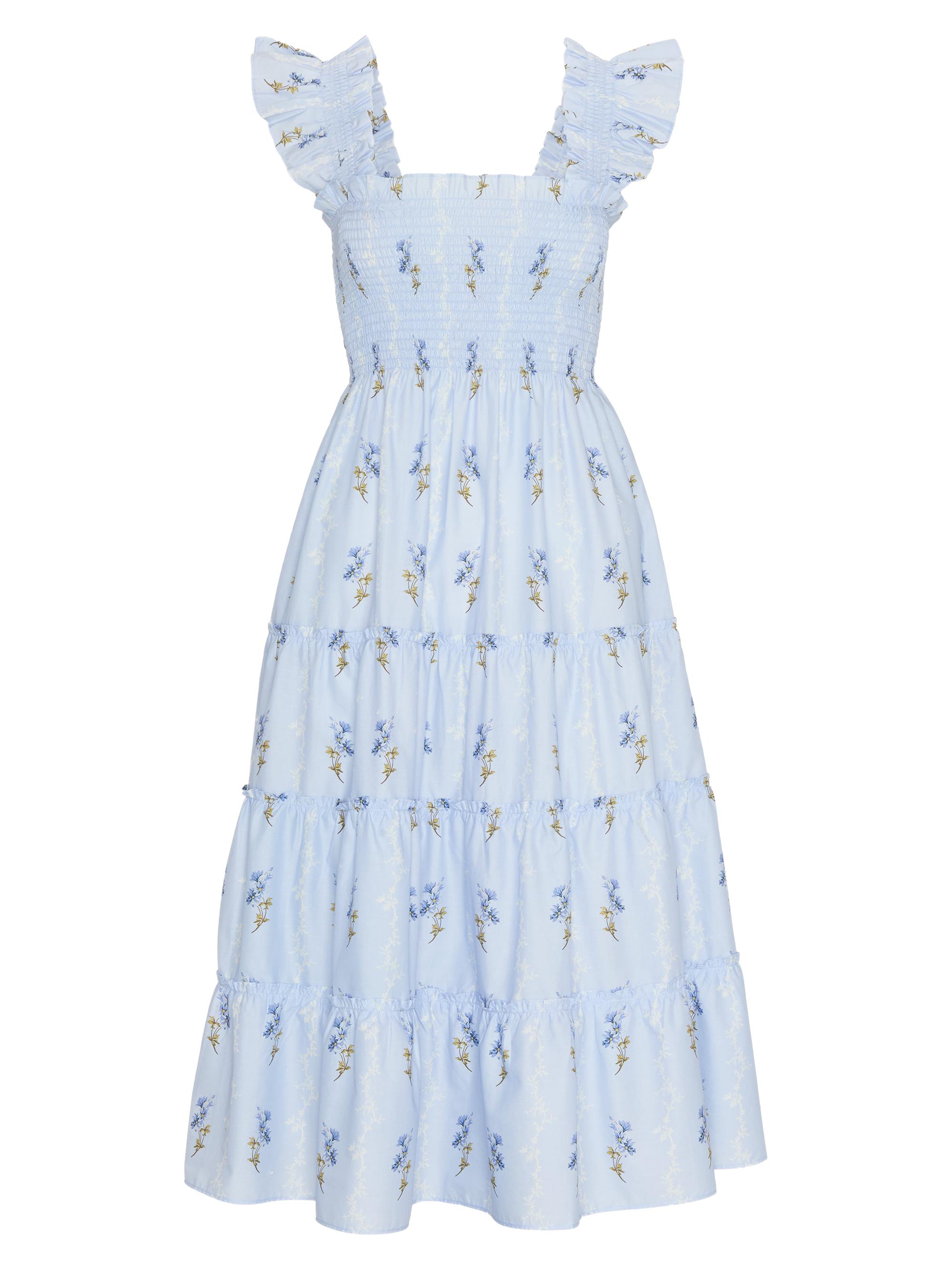boho babydoll dresses Drew Off White Eyelet Cami Mini Dress - Size S - Sky To Moon - Dress - Babydoll - Short - Floral - Bustier - Bralette - Corset Trending in Gucci brown __tab2:delivery Blue Rio Organic Cotton Neckline:Plunging