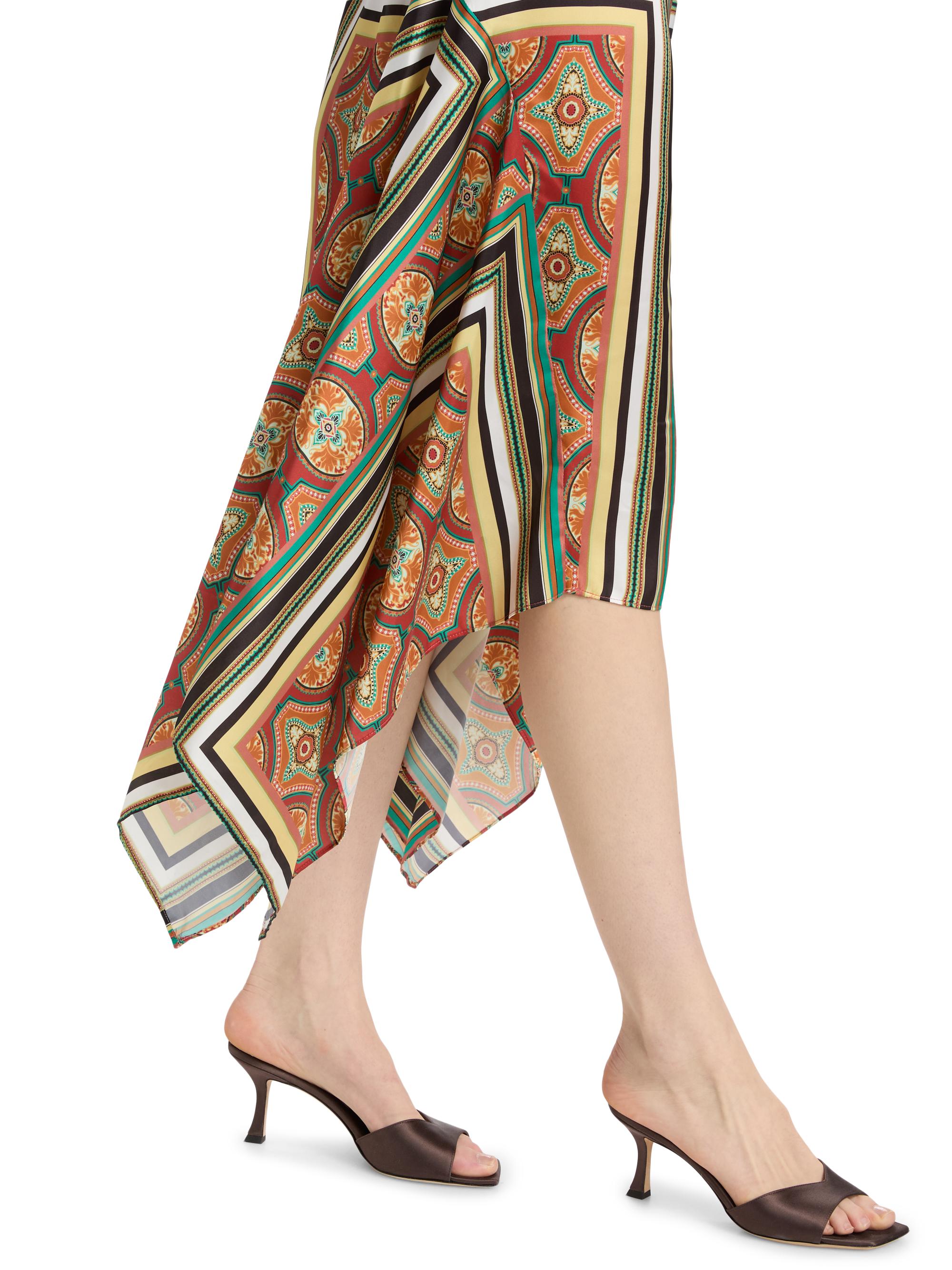 Misa Los Angeles Women's Sheila Printed Satin Handkerchief Midi-Dress - Majorelle Scarf | Thumbnail 6
