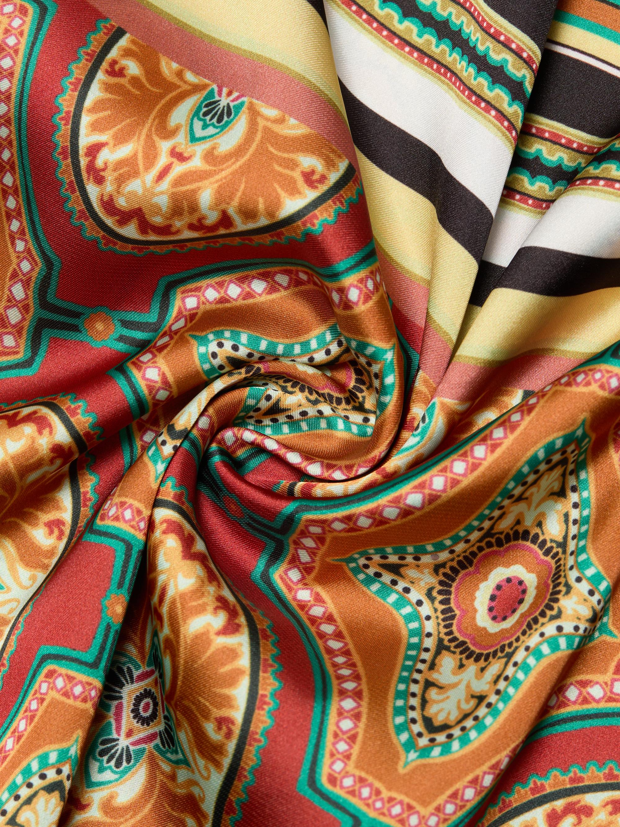 Misa Los Angeles Women's Sheila Printed Satin Handkerchief Midi-Dress - Majorelle Scarf | Thumbnail 7