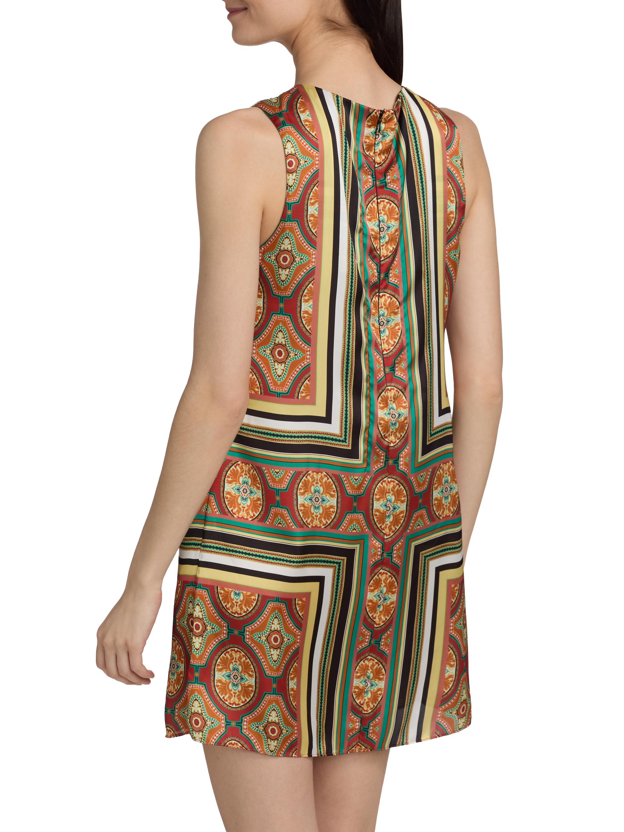 Misa Los Angeles Women's Nour Printed Satin Minidress - Majorelle Scarf | Thumbnail 5