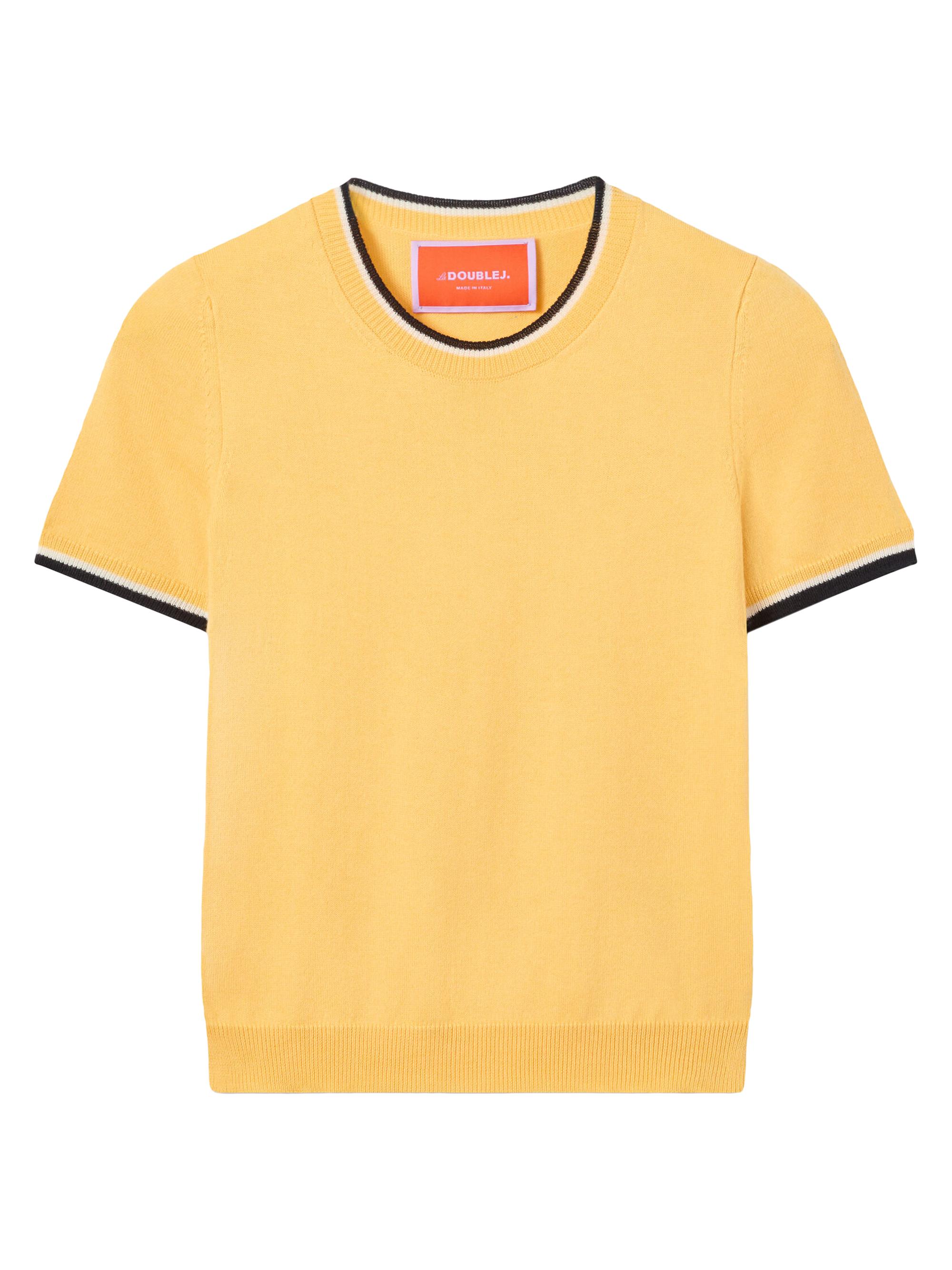 La DoubleJ Women's Busy-Bee Tee Shirt - Solid Butter Yellow