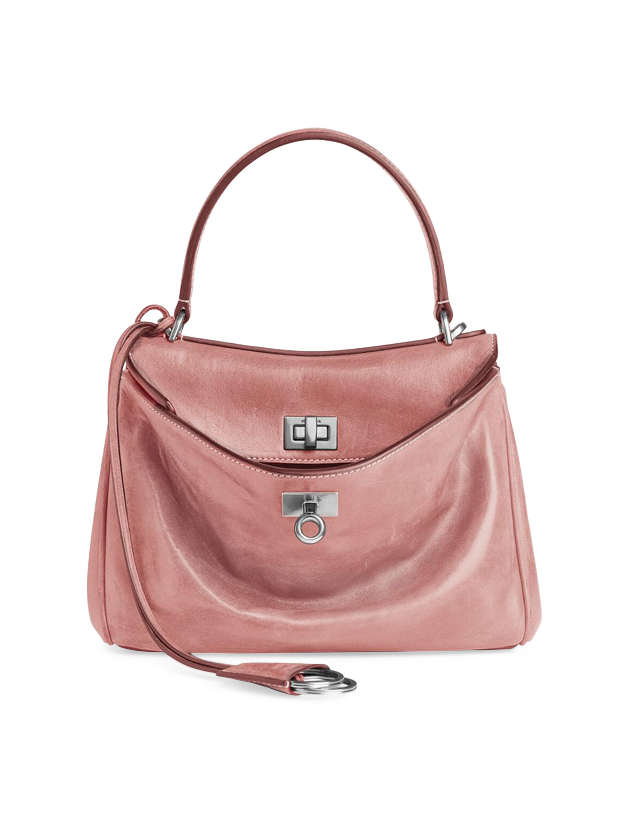 Balenciaga Women's Rodeo Crossbody Bag - Rose Quartz