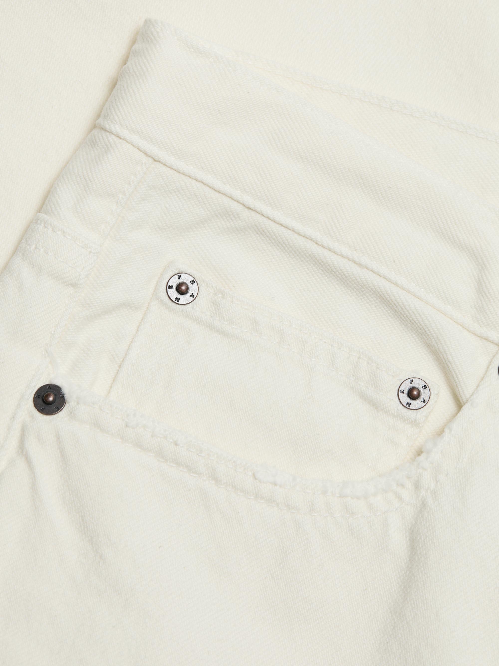 FRAME Men's Relaxed Straight Jeans - Off White | Thumbnail 7