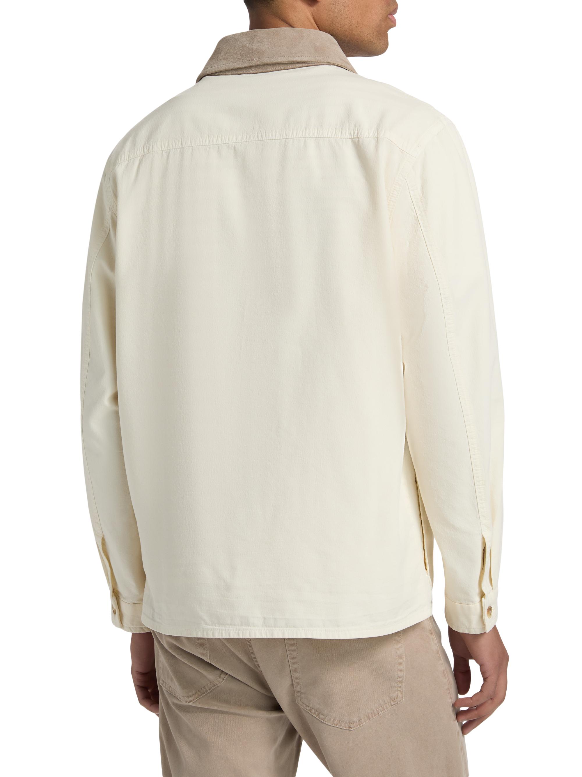 FRAME Men's Canvas Barn Jacket - Off White | Thumbnail 5
