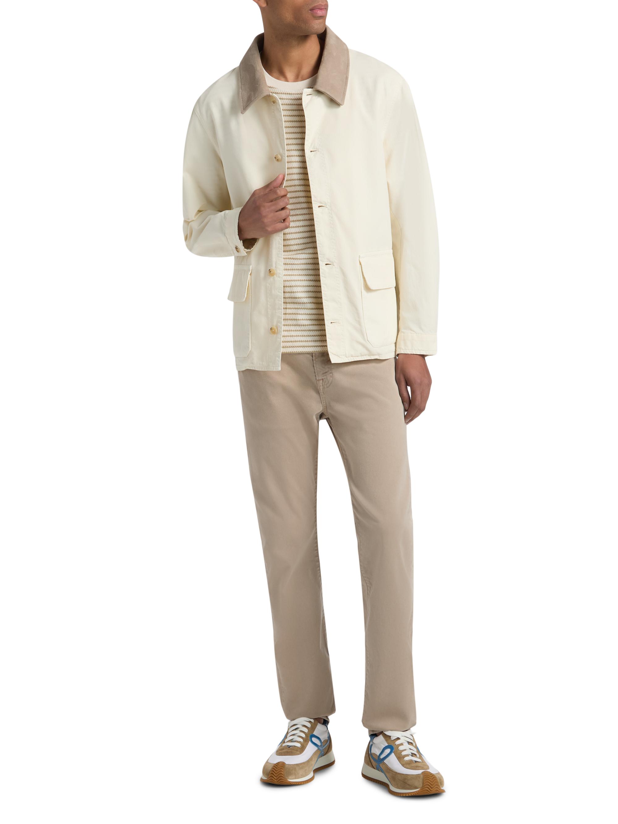 FRAME Men's Canvas Barn Jacket - Off White | Thumbnail 2