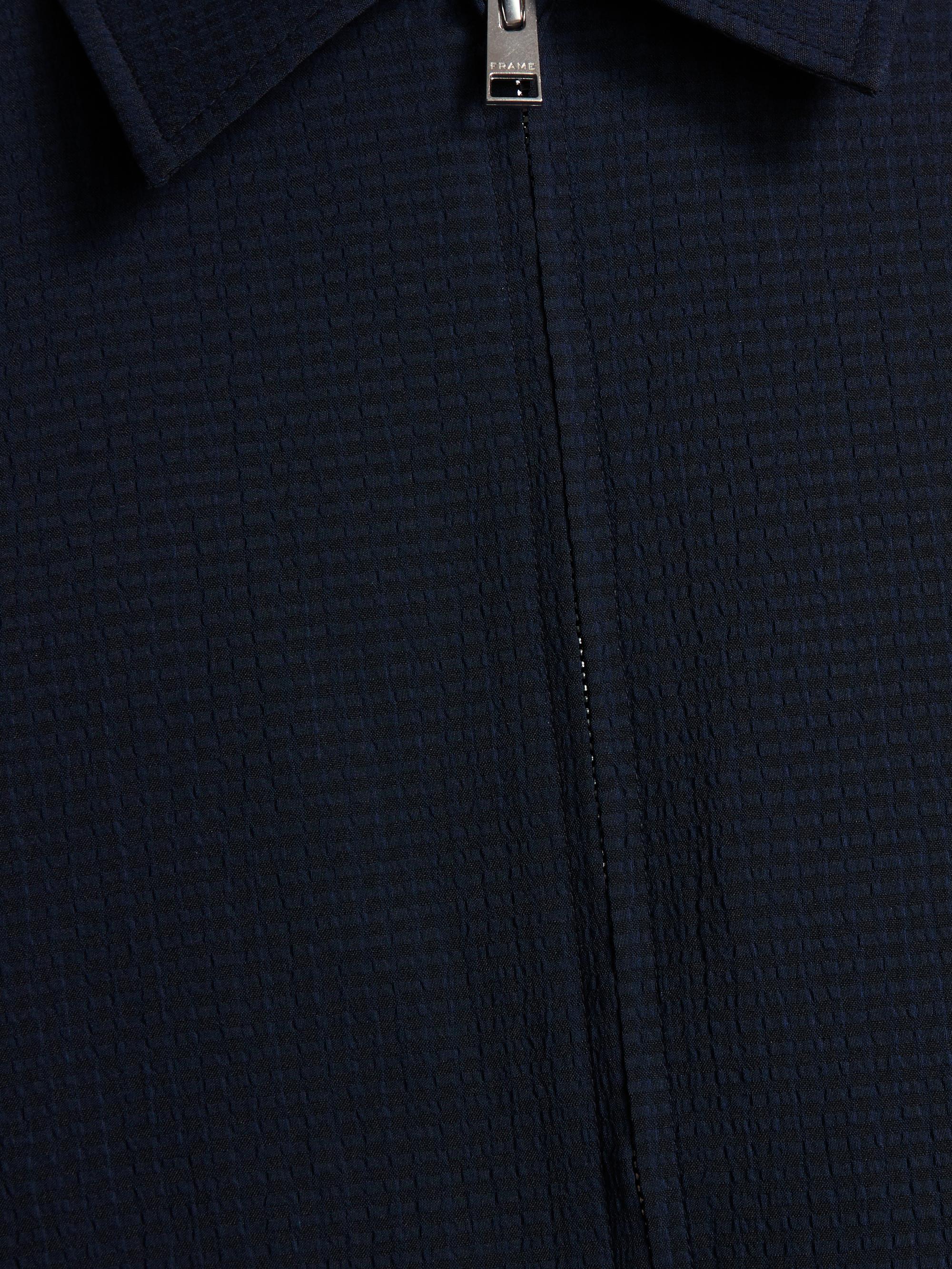 FRAME Men's Seersucker Blouson Jacket - Navy | Thumbnail 7