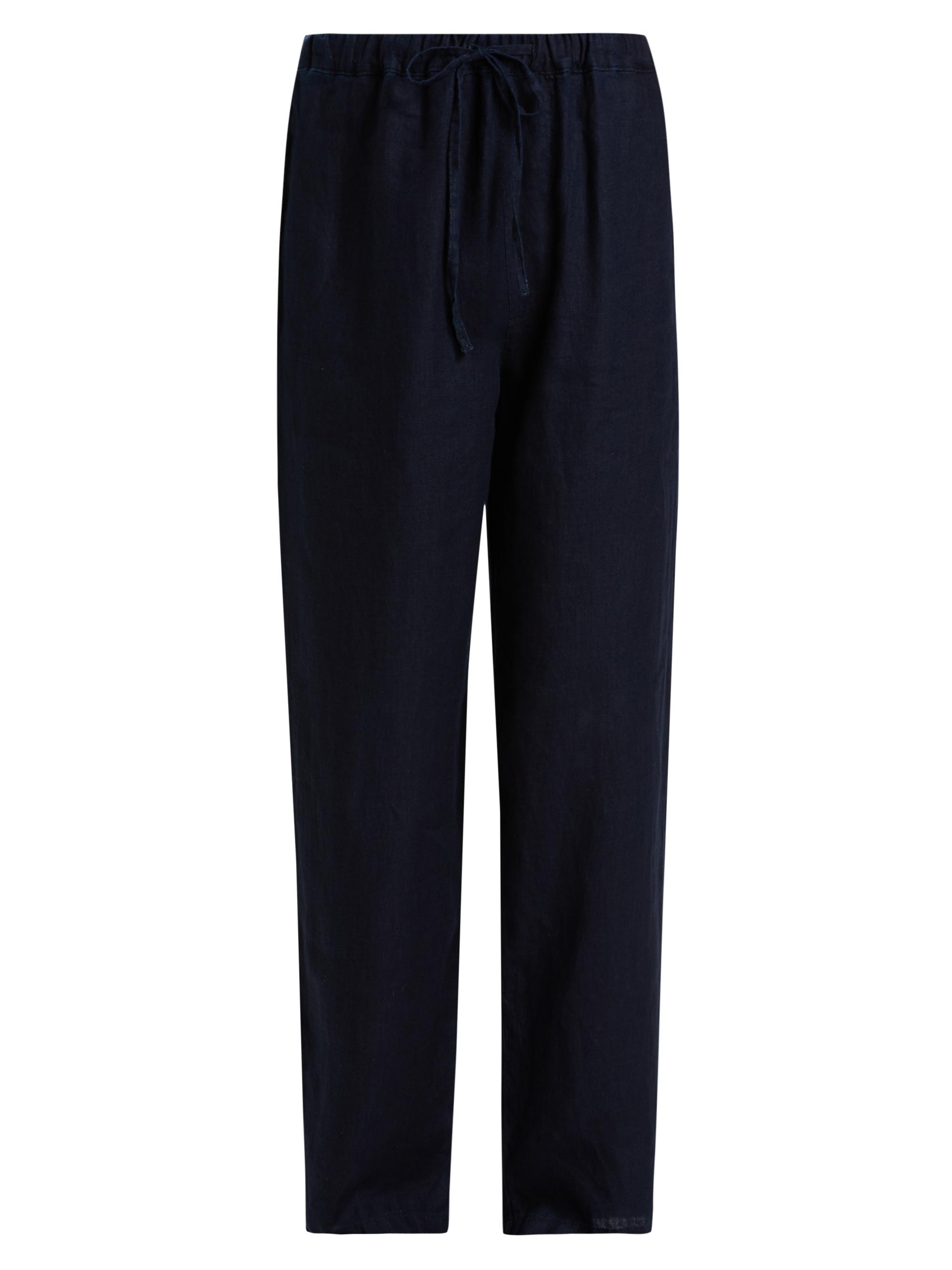 FRAME Men's Linen Drawstring Straight-Leg Pants - Rinse