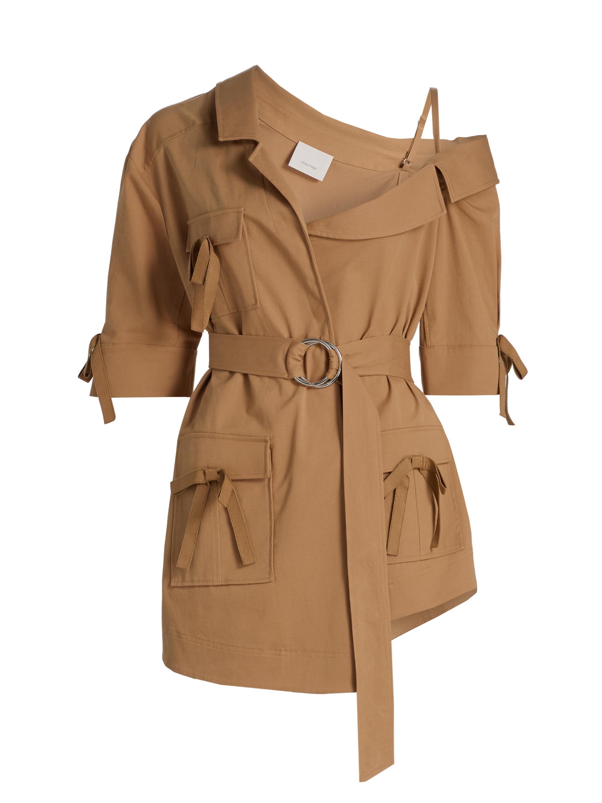 Cinq à Sept Women's Saige Belted Cotton Twill Jacket - Sandalwood