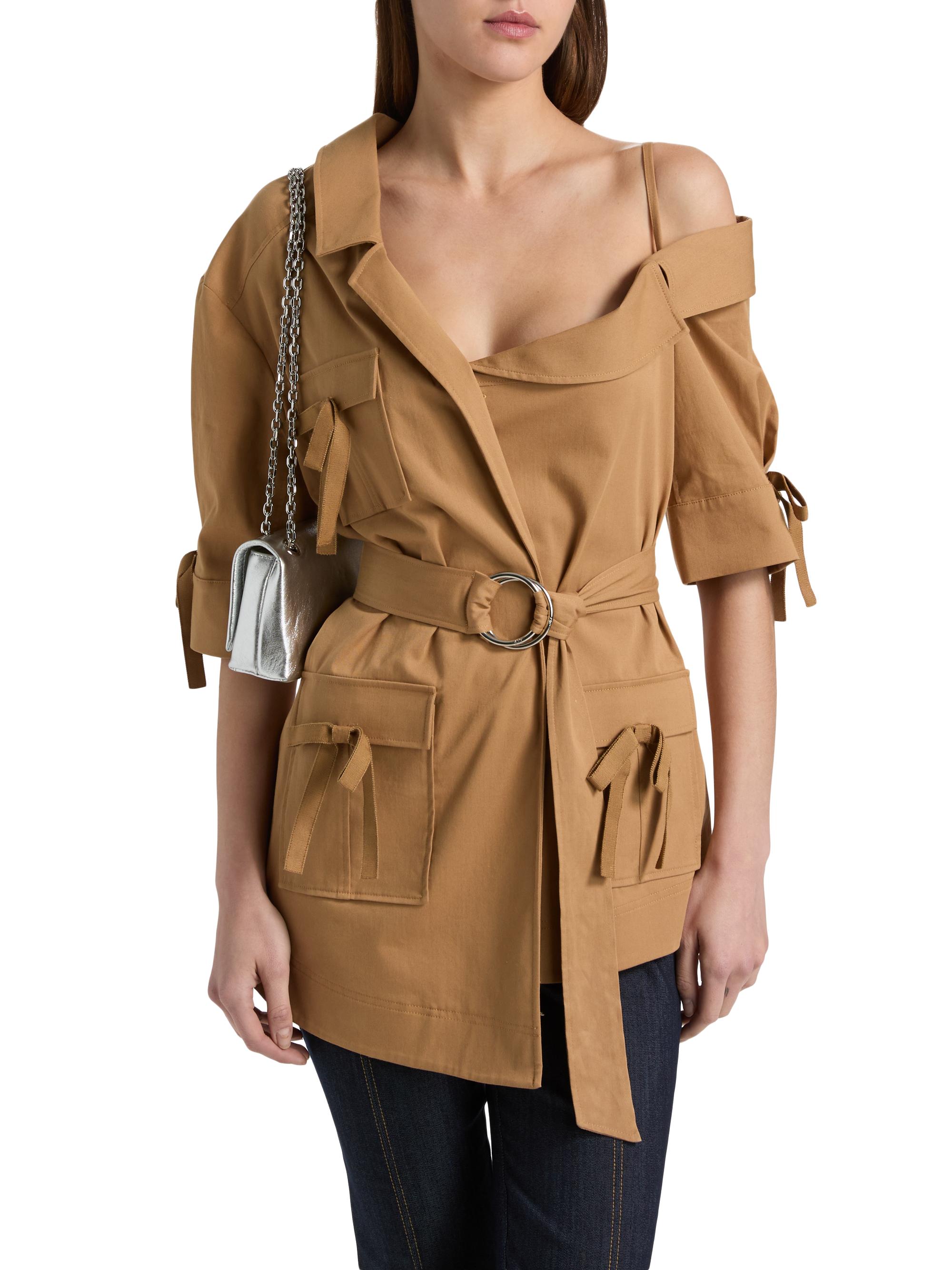 Cinq à Sept Women's Saige Belted Cotton Twill Jacket - Sandalwood | Thumbnail 3