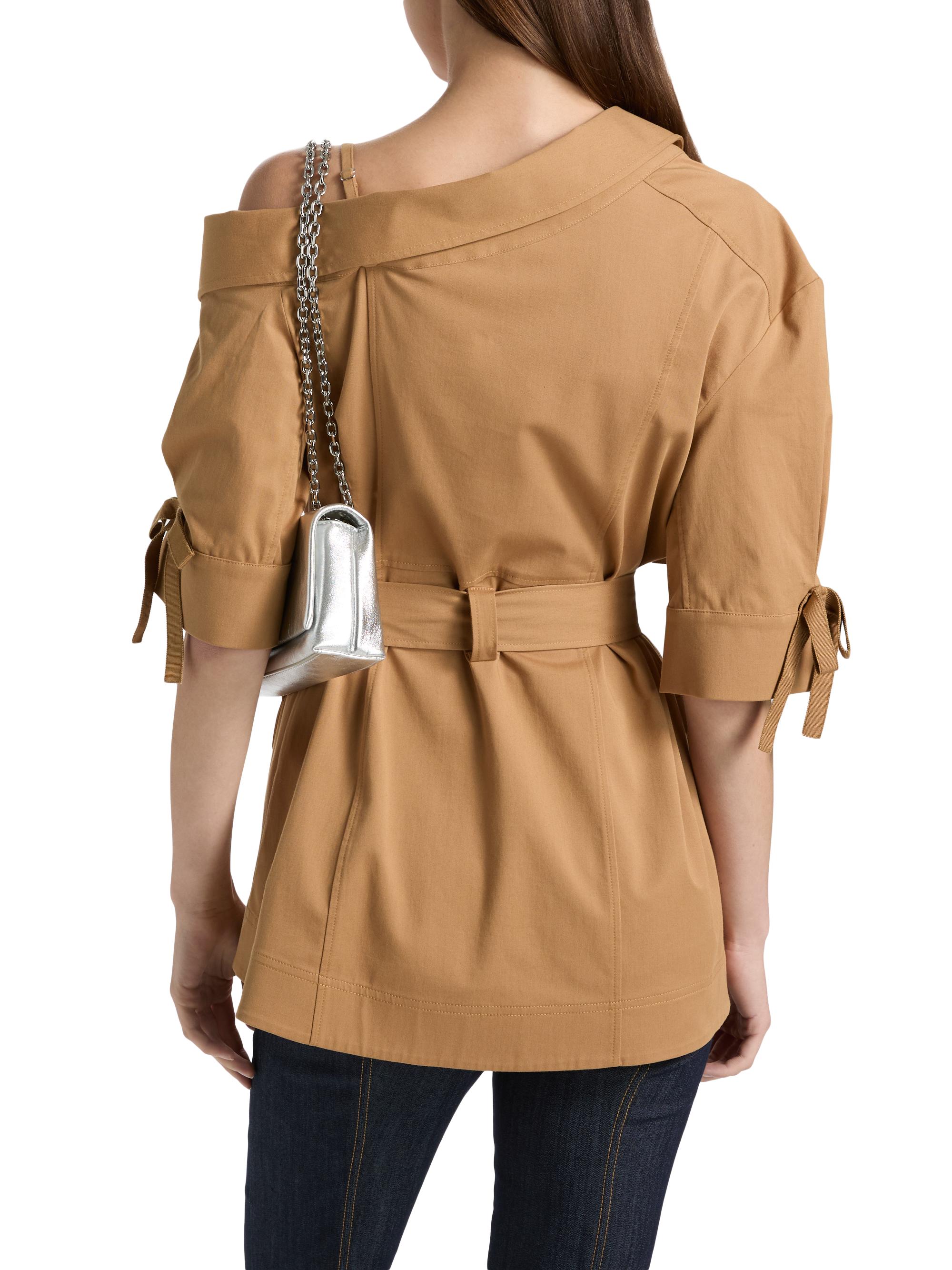 Cinq à Sept Women's Saige Belted Cotton Twill Jacket - Sandalwood | Thumbnail 5
