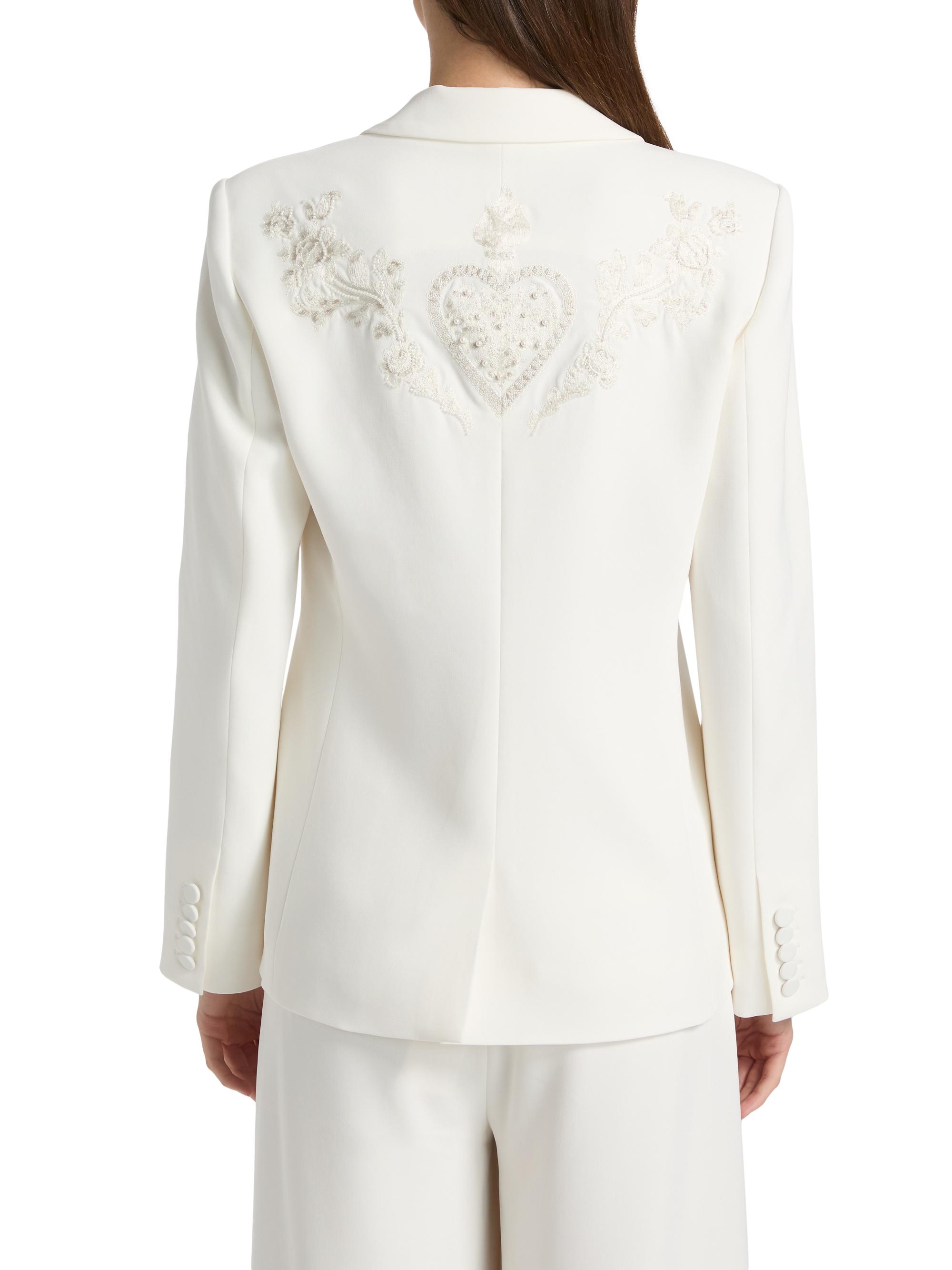 Cinq à Sept Women's Karlie Embroidered Blazer -  Natural | Thumbnail 5
