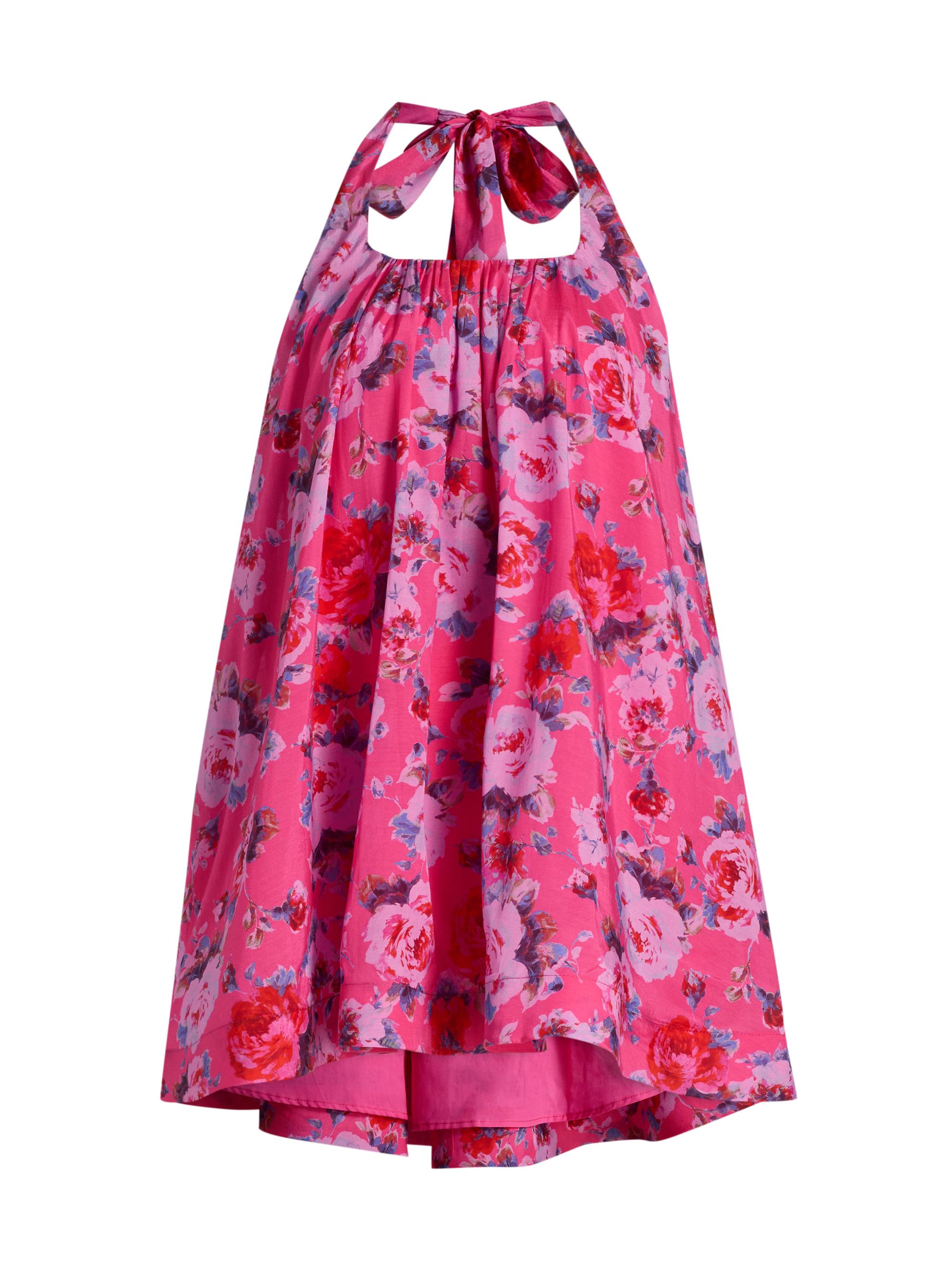 Black Halo Women's Lovie Floral Minidress - Rose Fraise