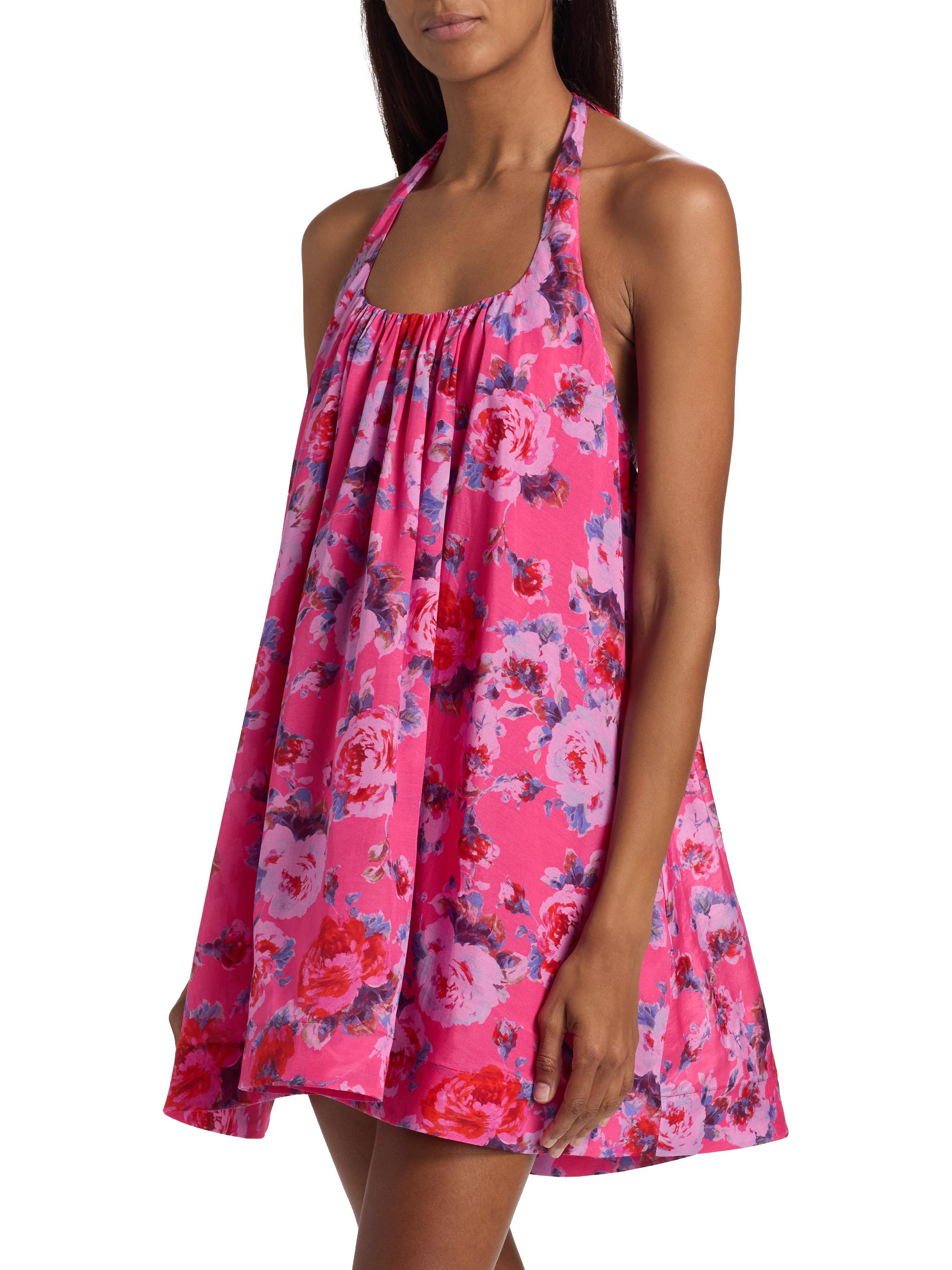 Black Halo Women's Lovie Floral Minidress - Rose Fraise | Thumbnail 4