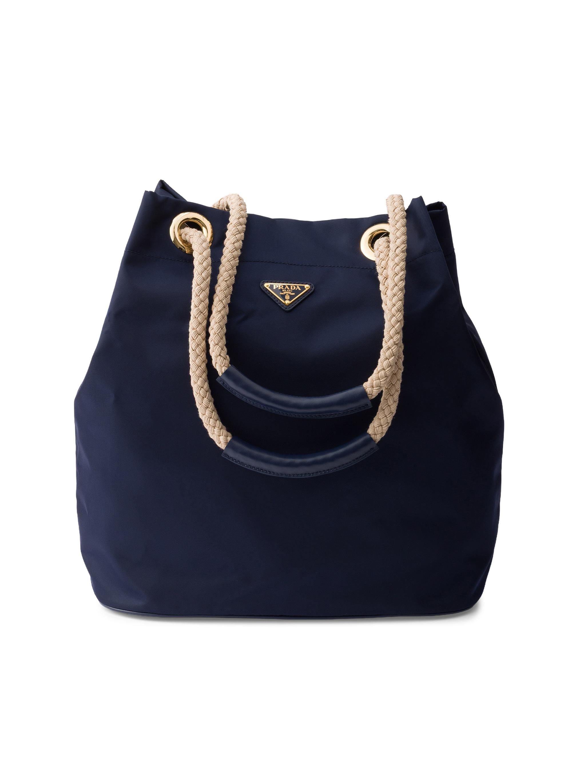 Prada Women's Mariner  Re-Nylon Bucket Bag - Blue