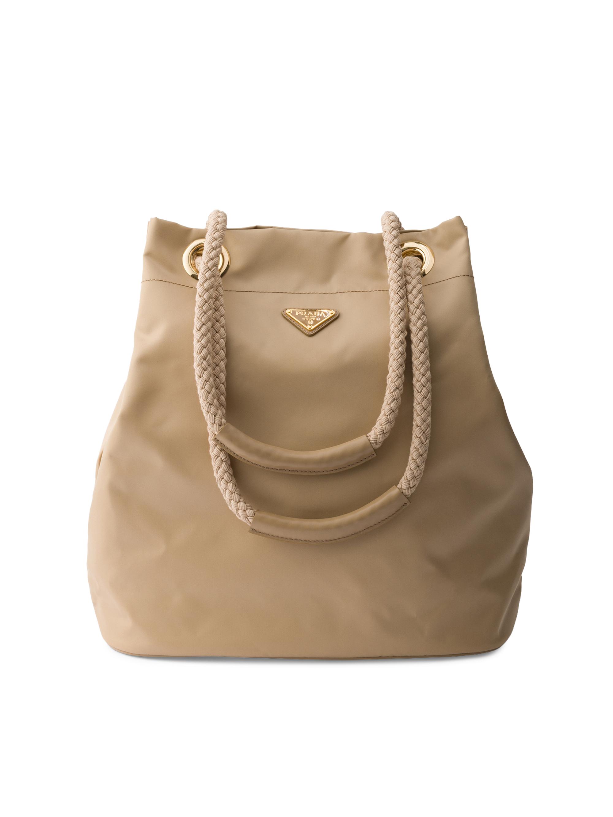 Prada Women's Mariner  Re-Nylon Bucket Bag - Light Brown