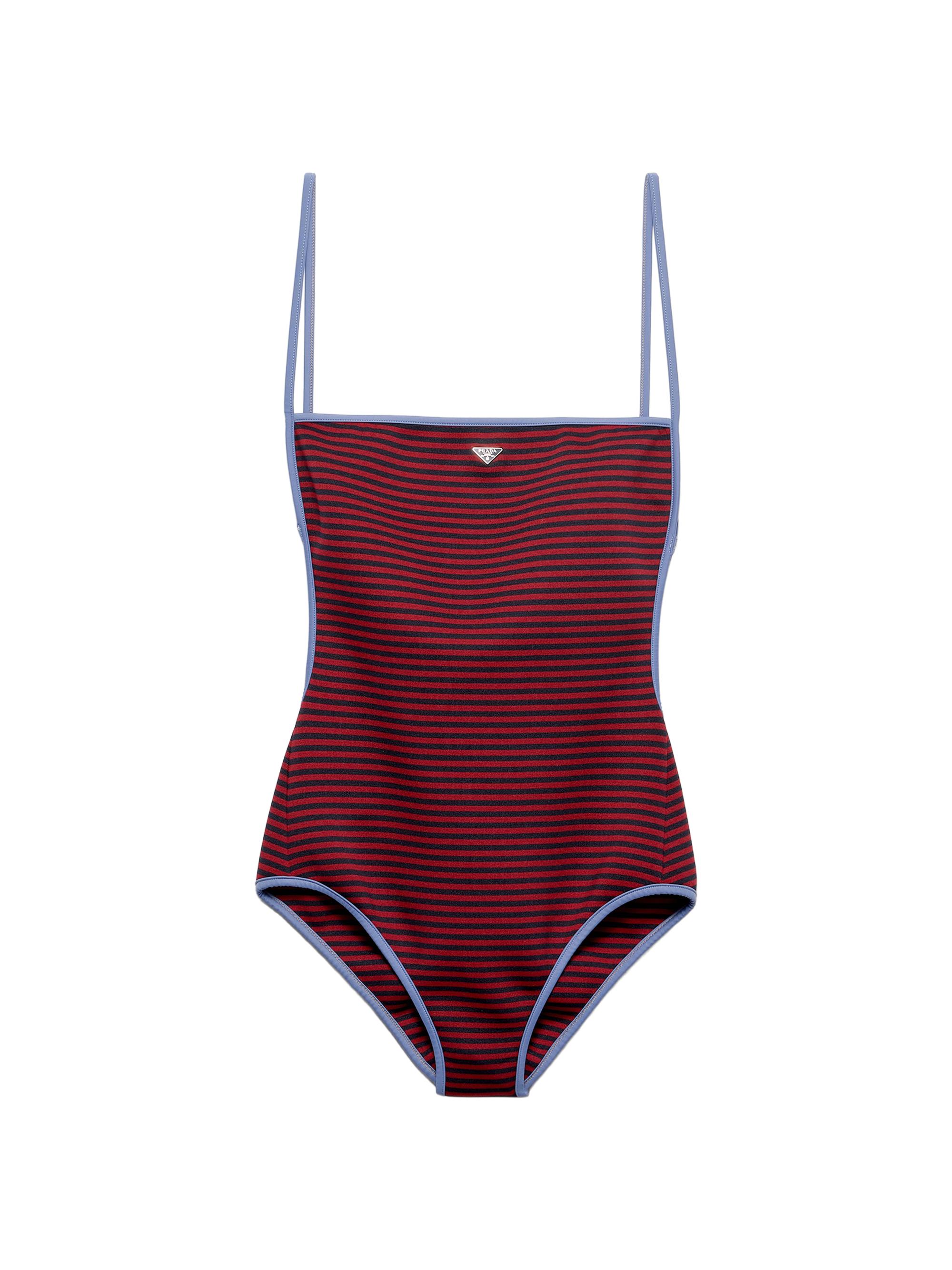 One-Piece Interlock Jersey Swimsuit
