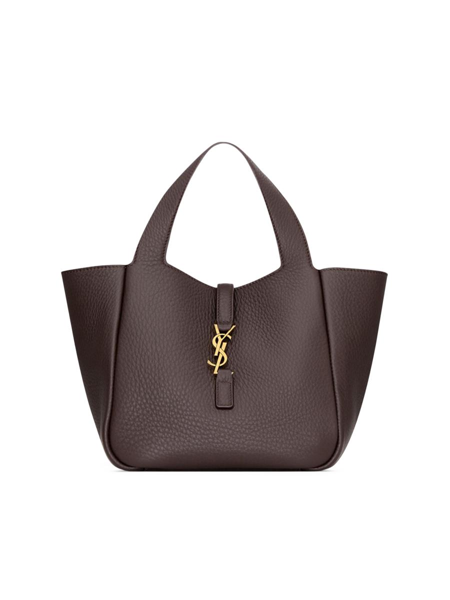 Saint Laurent Le 5 À 7 Baby Bea Top Handle Bag in Grained Leather
