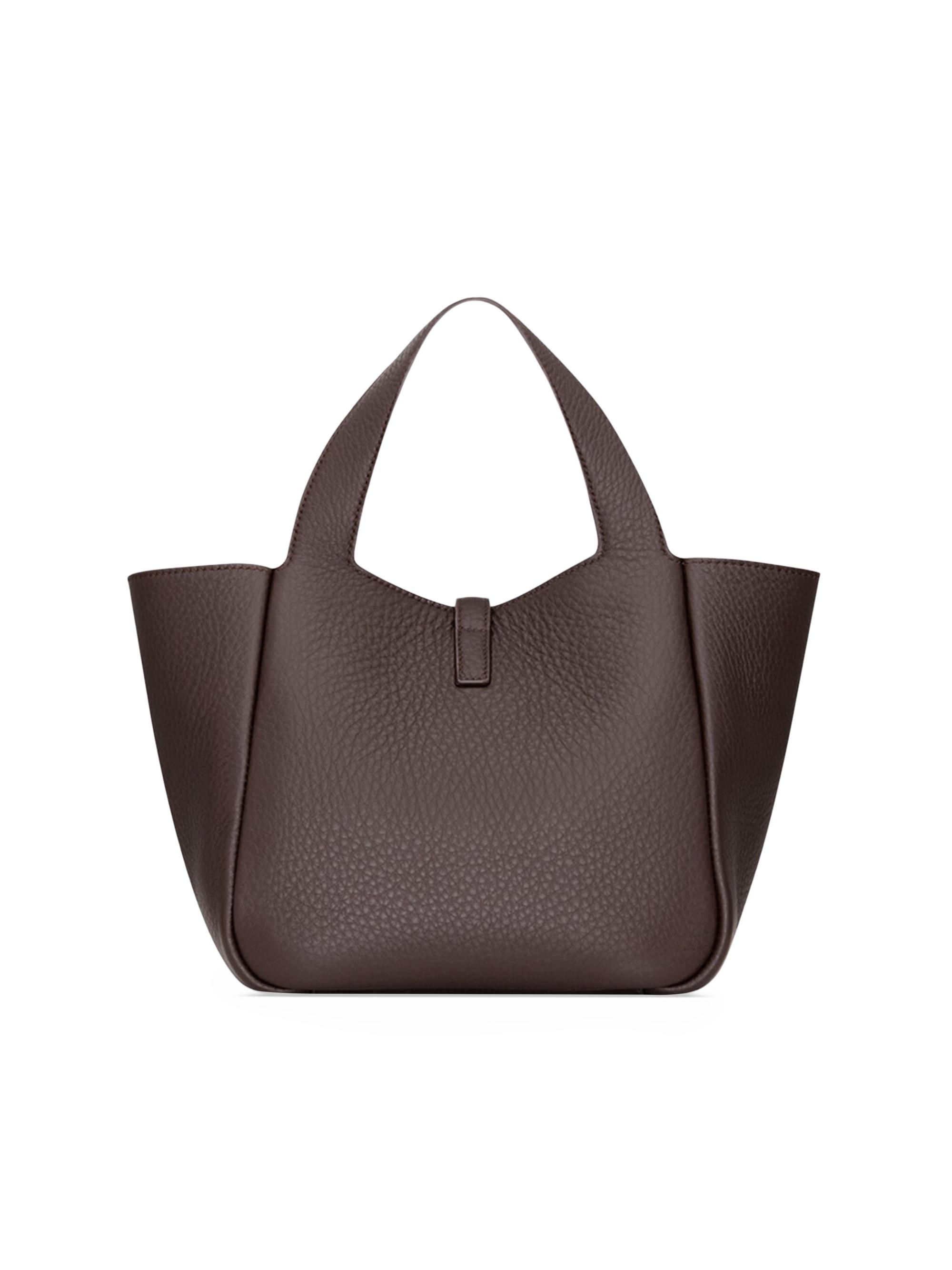 Saint Laurent Le 5 À 7 Baby Bea Top Handle Bag in Grained Leather