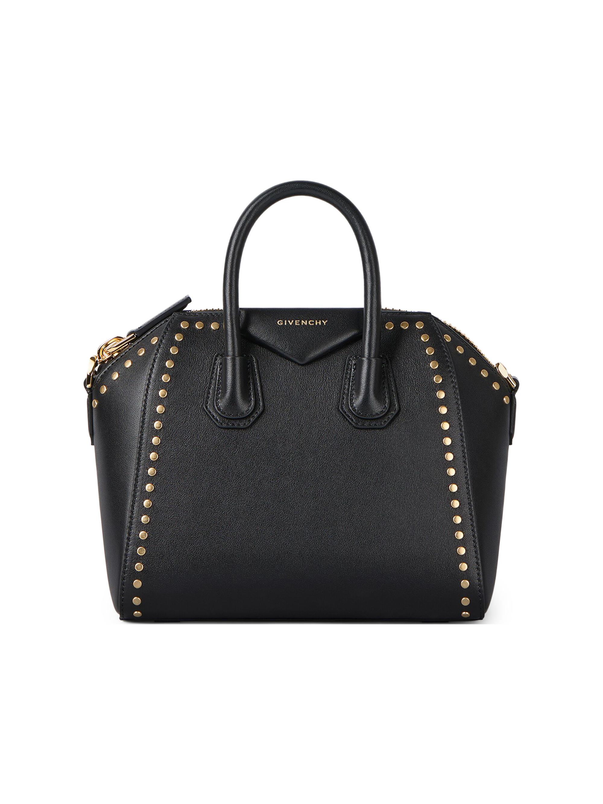 Givenchy Women's Mini Antigona Top Handle Bag in Box Leather - Black