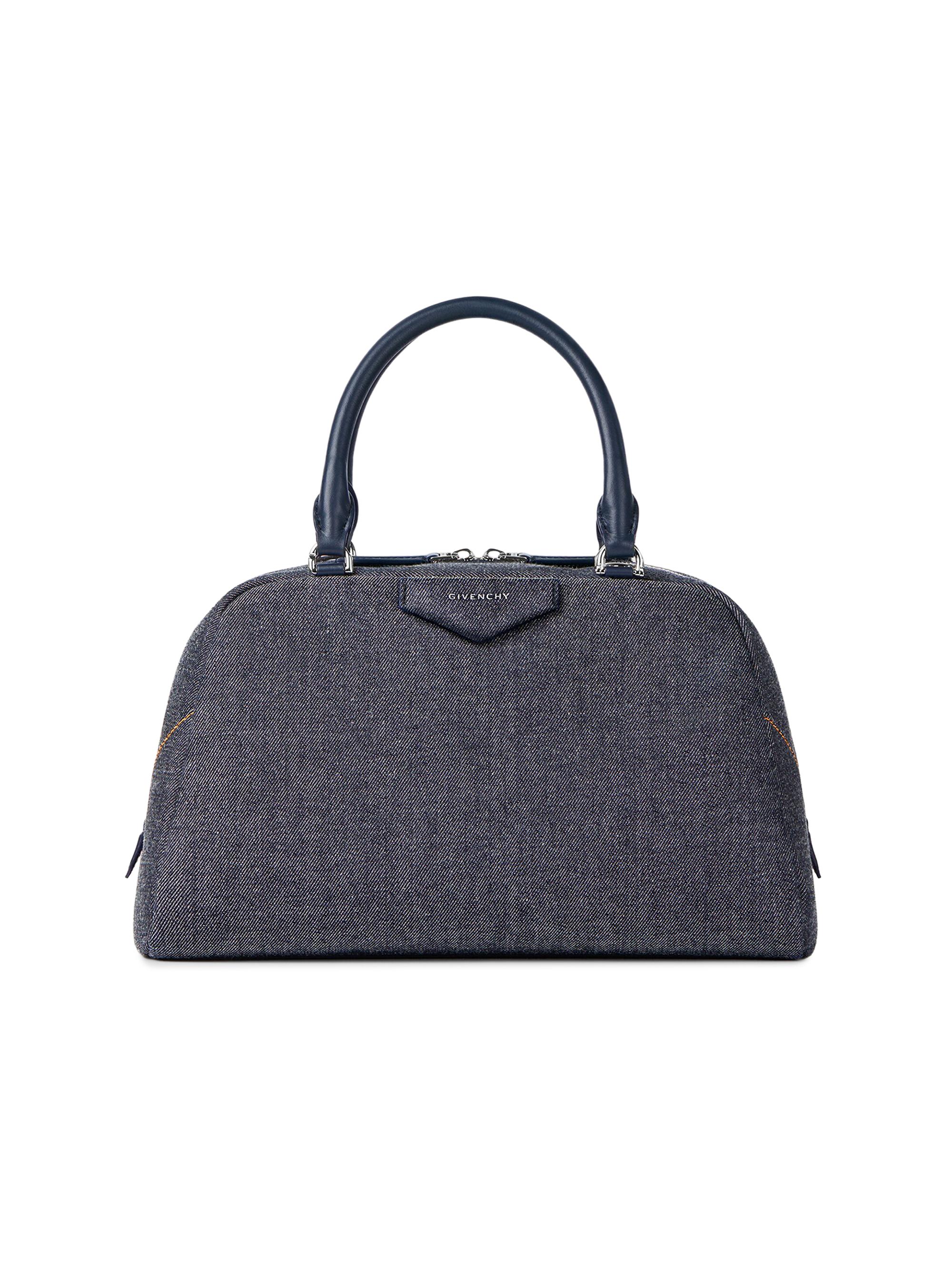 Givenchy Women's  Antigona East-West Soft Top Handle Bag in Denim - Indigo Blue