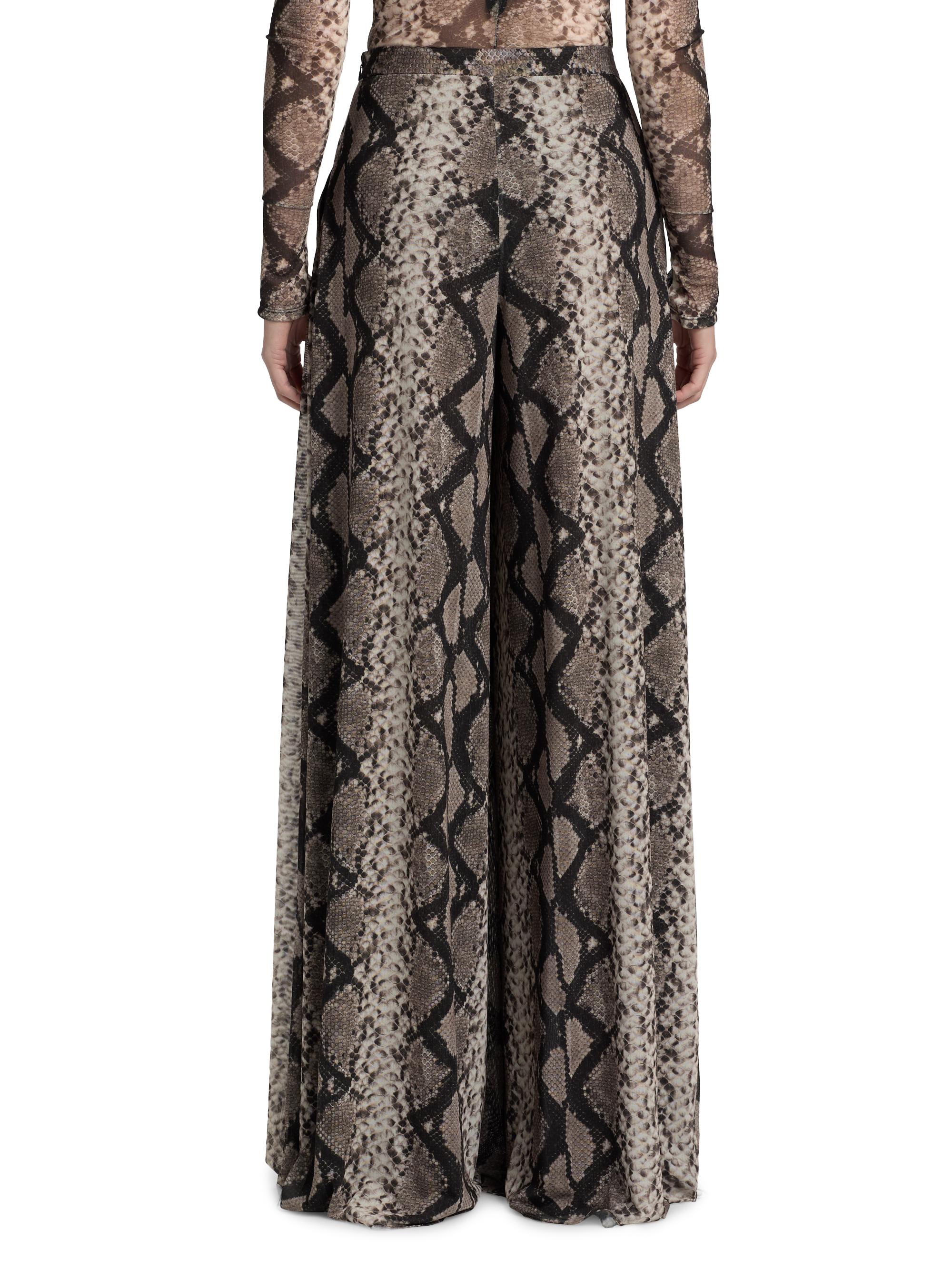LaPointe Women's Python Print Mesh Wide-Leg Pants - Python Print | Thumbnail 5
