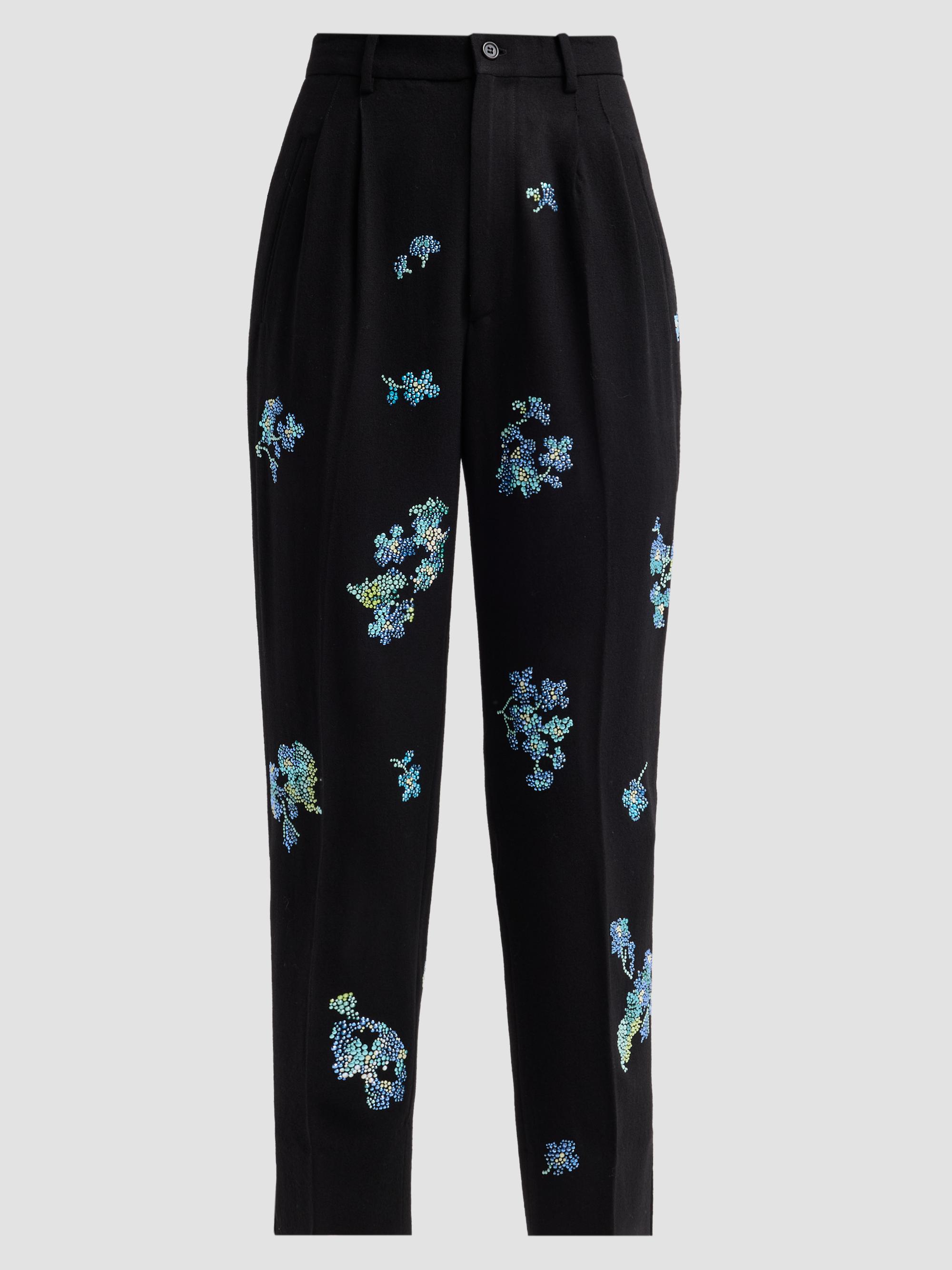 Libertine Women's Bluebell Lane Embellished Tapered-Leg Crop Ciggy Pants - Black | Thumbnail 6