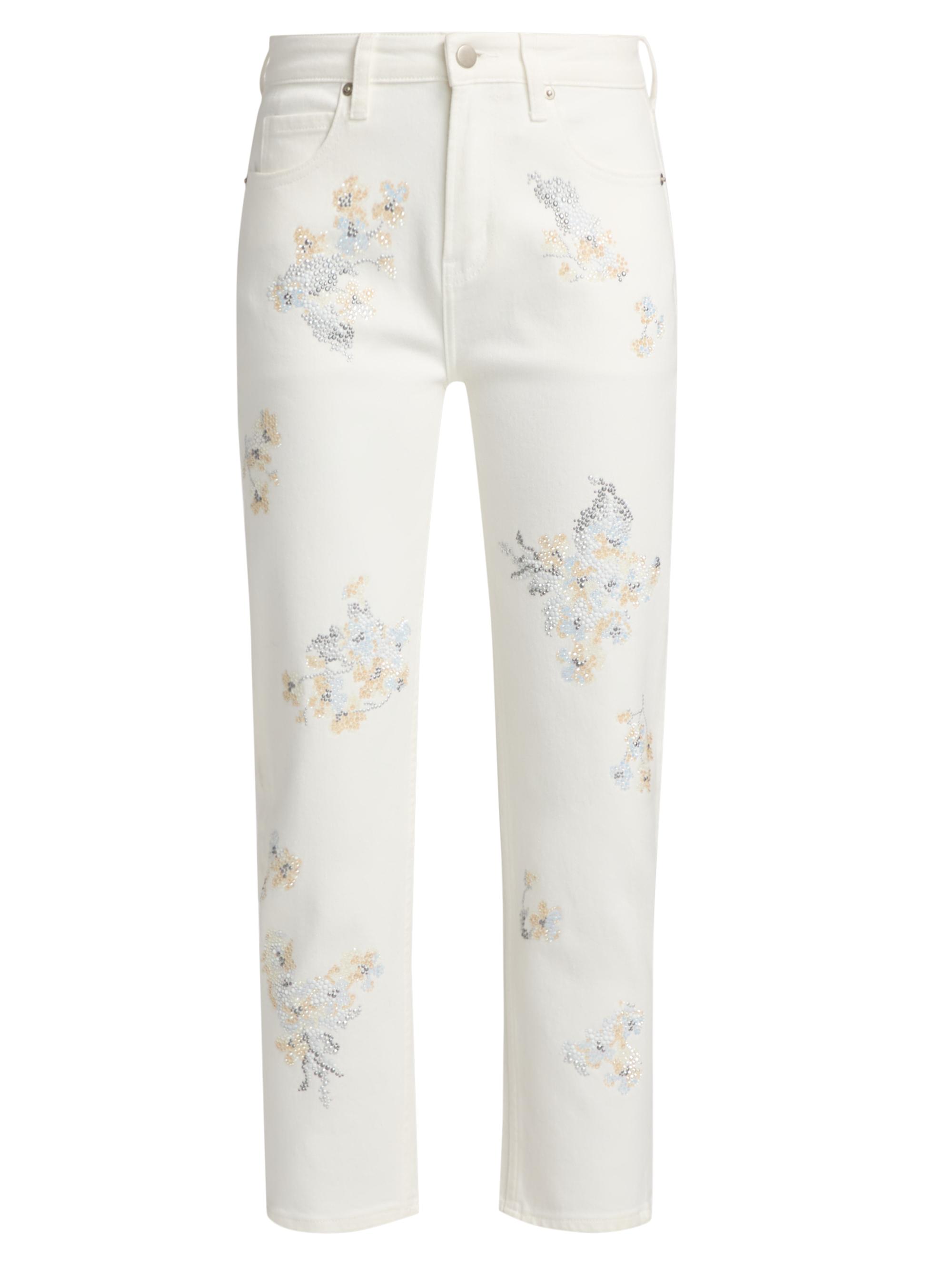 Libertine Women's Porcelain Garden Boyfriend Jeans - White | Thumbnail 8