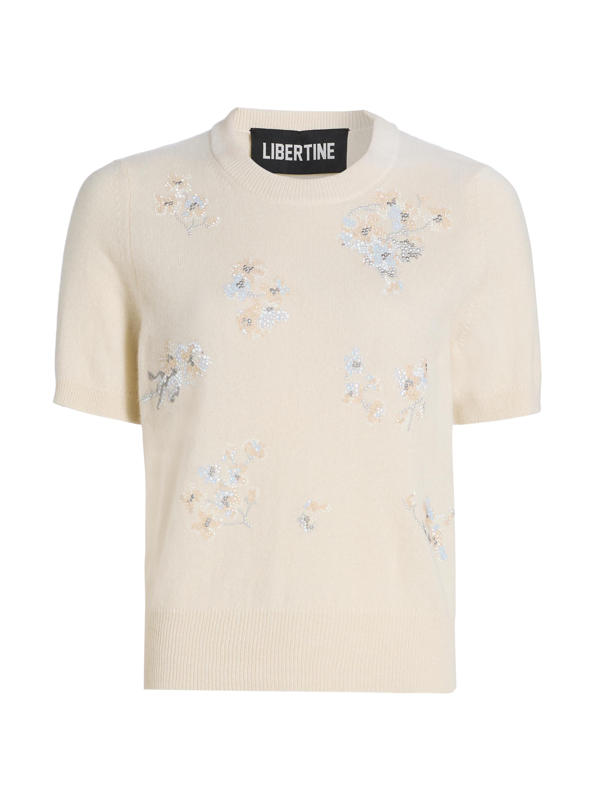 Libertine Women's Porcelain Garden Cashmere Sweater - Porcelain