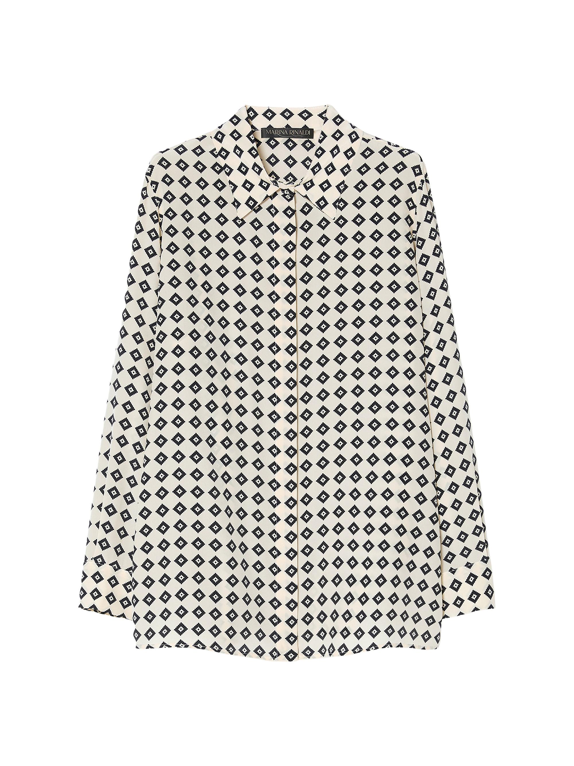 Marina Rinaldi Women's Silk Crepe De Chine Shirt -