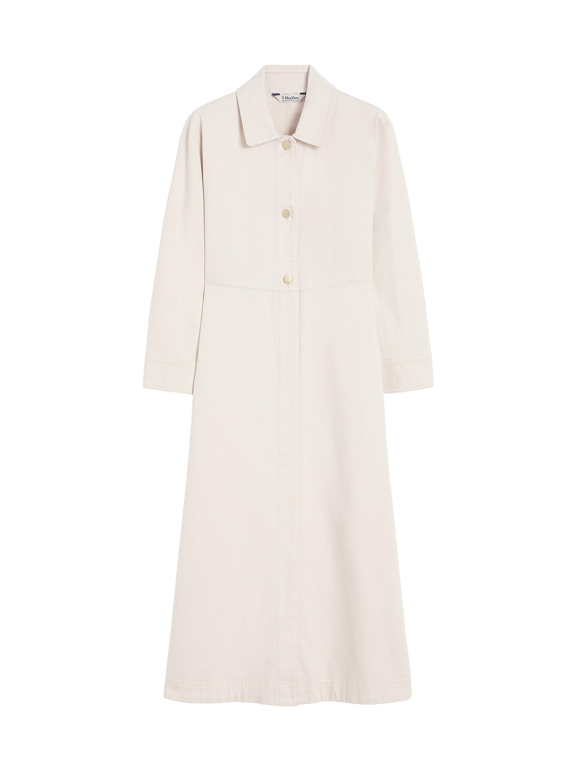 Max Mara Women's Cotton Bull Denim Shirt Dress - Sand