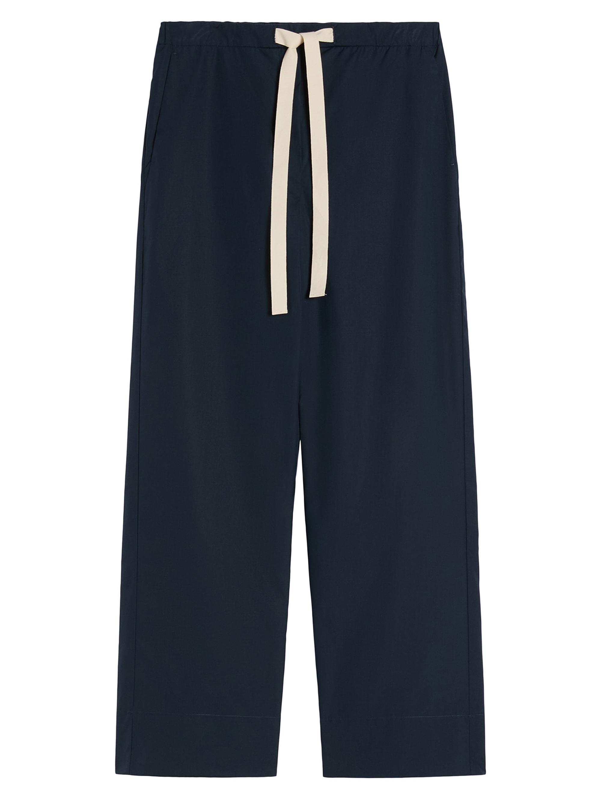 Max Mara Women's Cotton Drawstring Trousers - Midnightblue