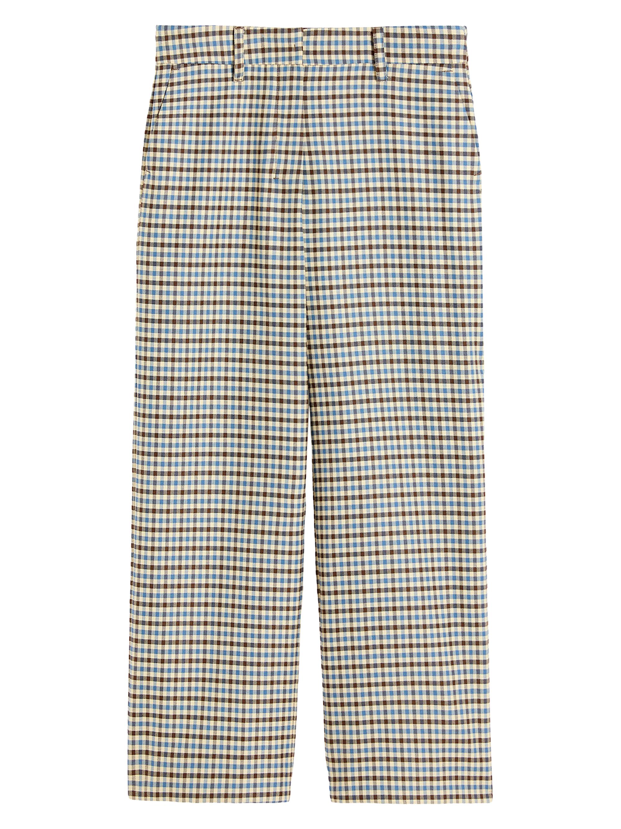 Max Mara Women's Patterned Wool and Cotton Trousers