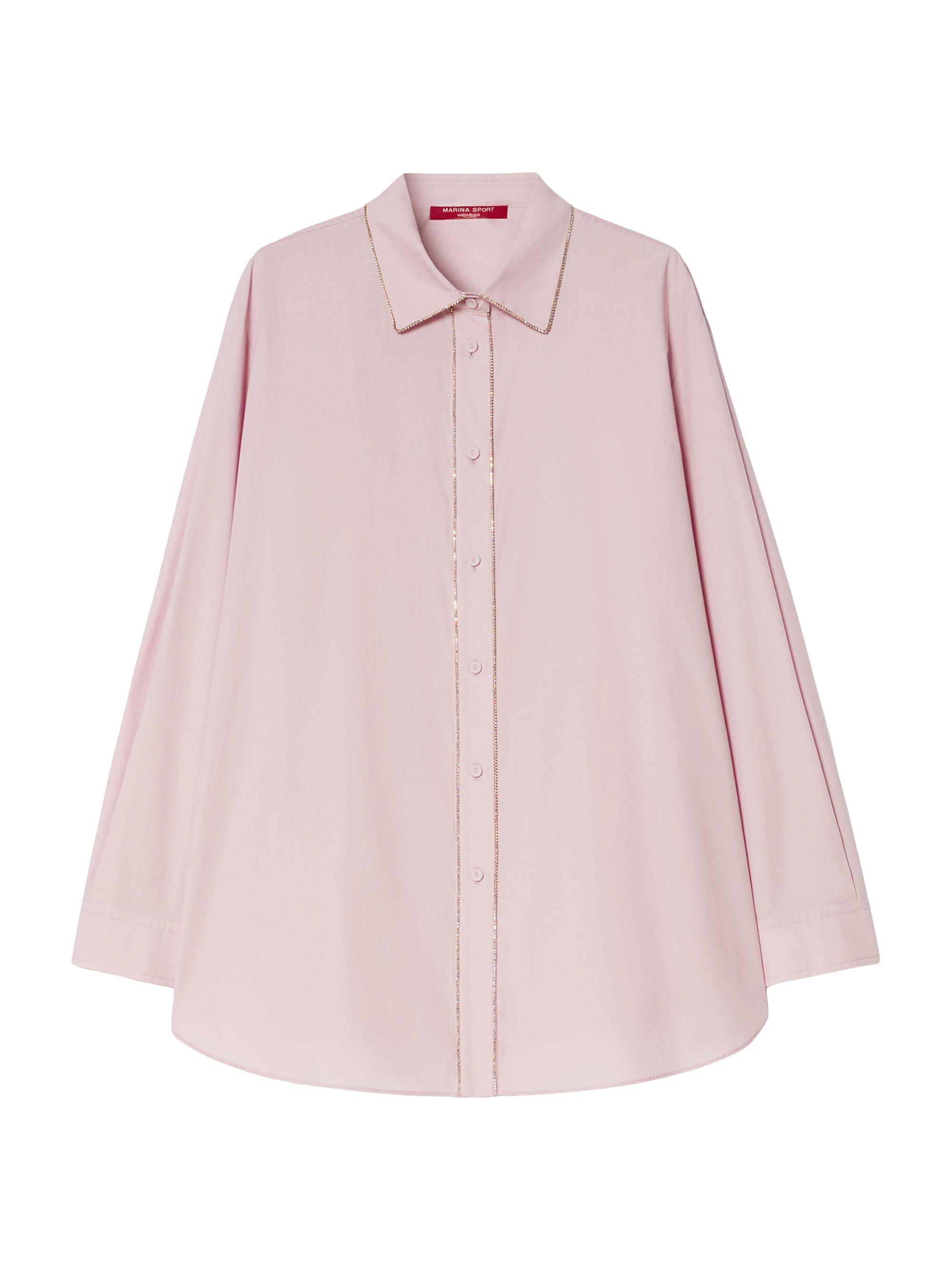 Marina Rinaldi Women's Cotton Poplin Shirt - Pink