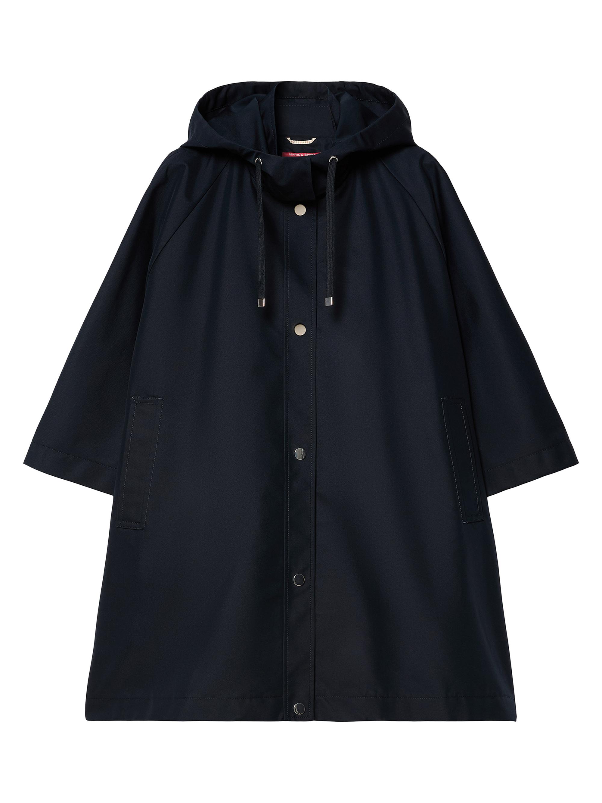 Marina Rinaldi Women's Water Repellent Twill Cape - Midnight Blue