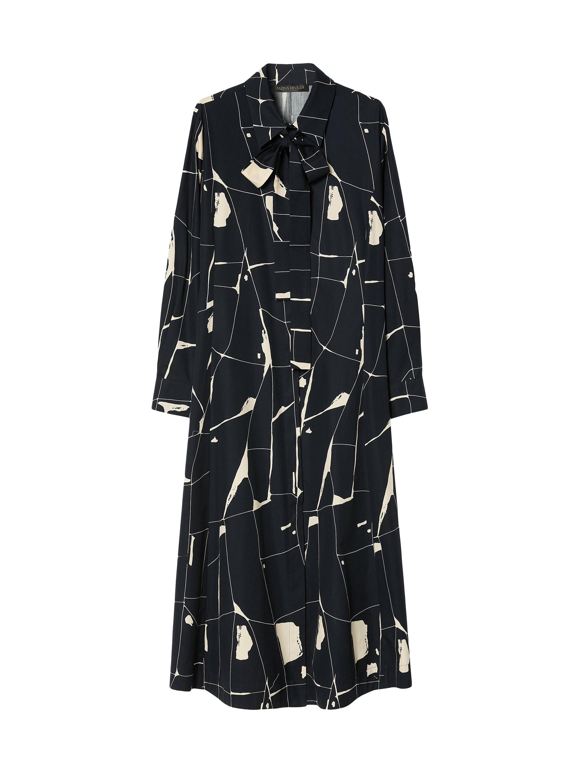 Marina Rinaldi Women's Cotton Poplin Dress - Midnight Blue