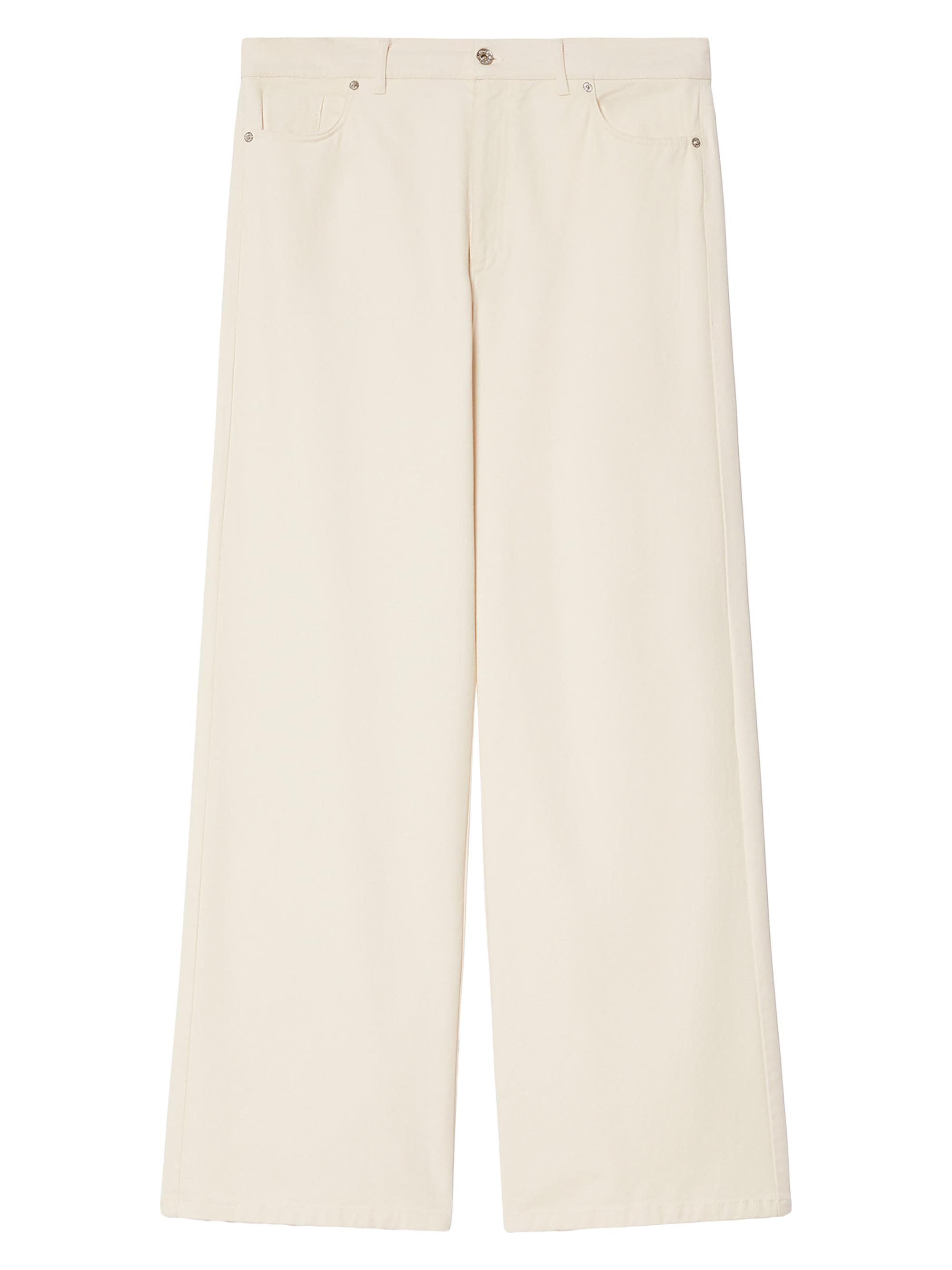 Marina Rinaldi Women's Cotton Bull Denim Jeans - Milk