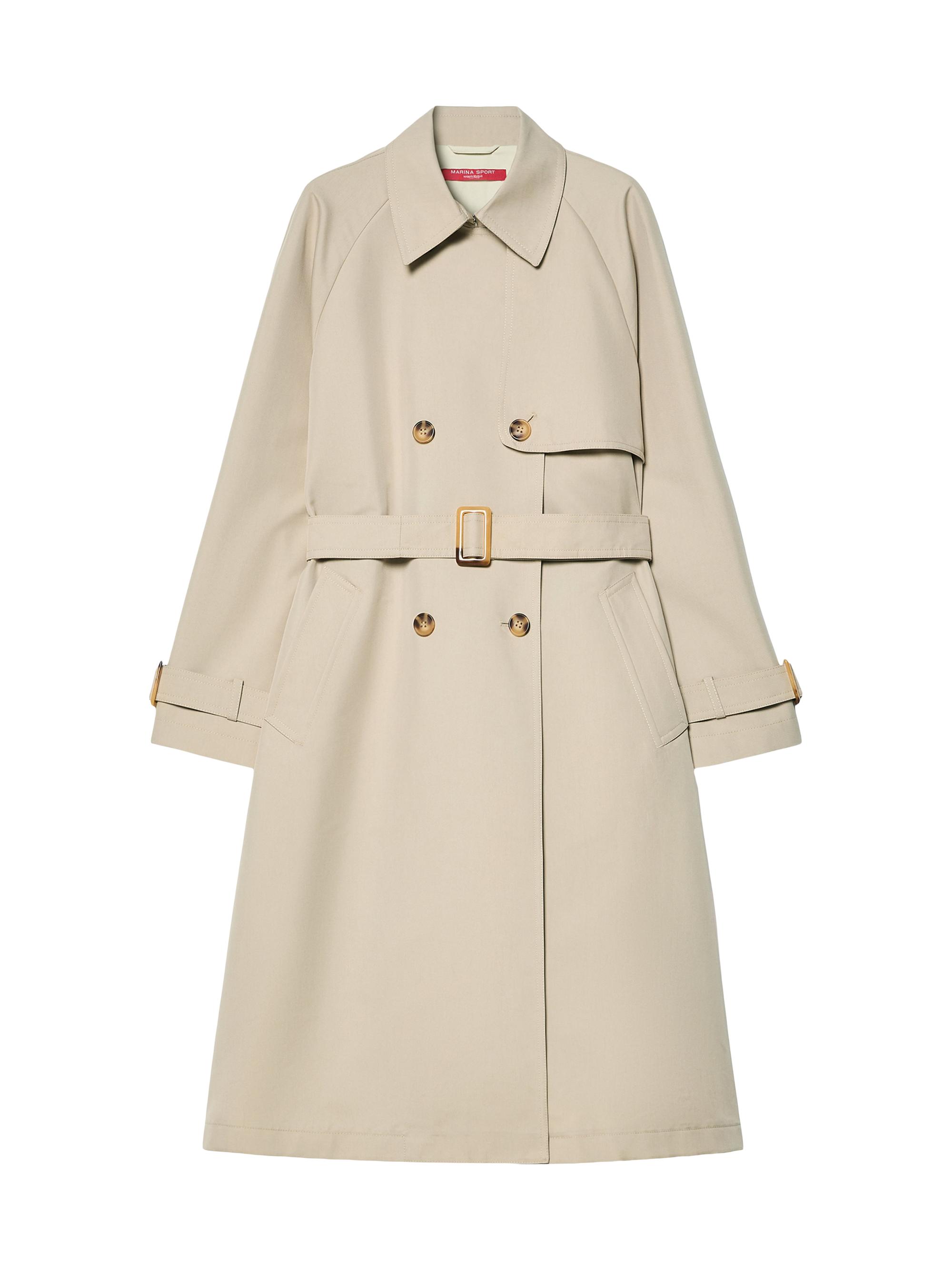 Marina Rinaldi Women's Water Repellent Twill Trench Coat - Beige