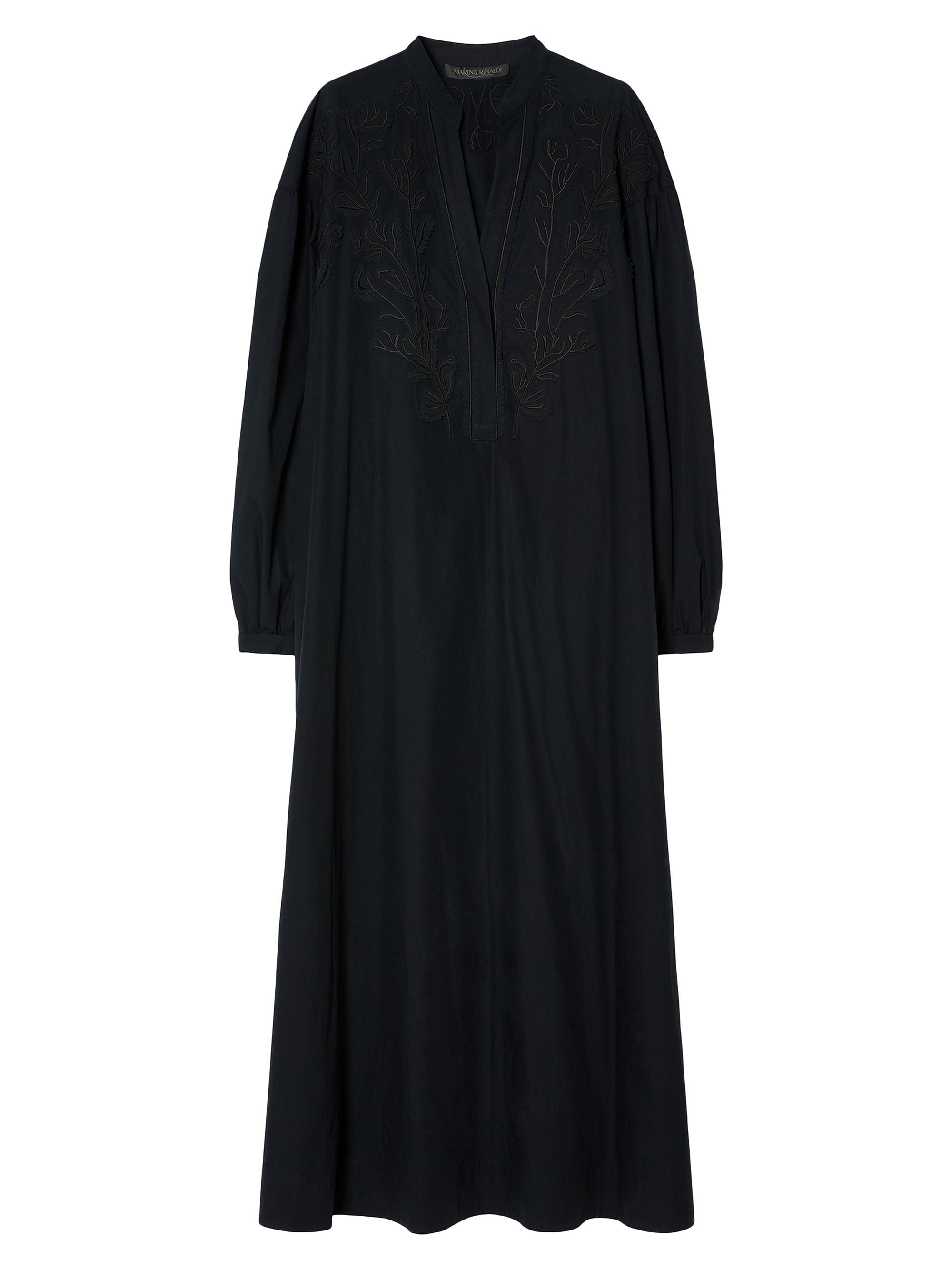 Marina Rinaldi Women's Organic Cotton Poplin Dress - Black