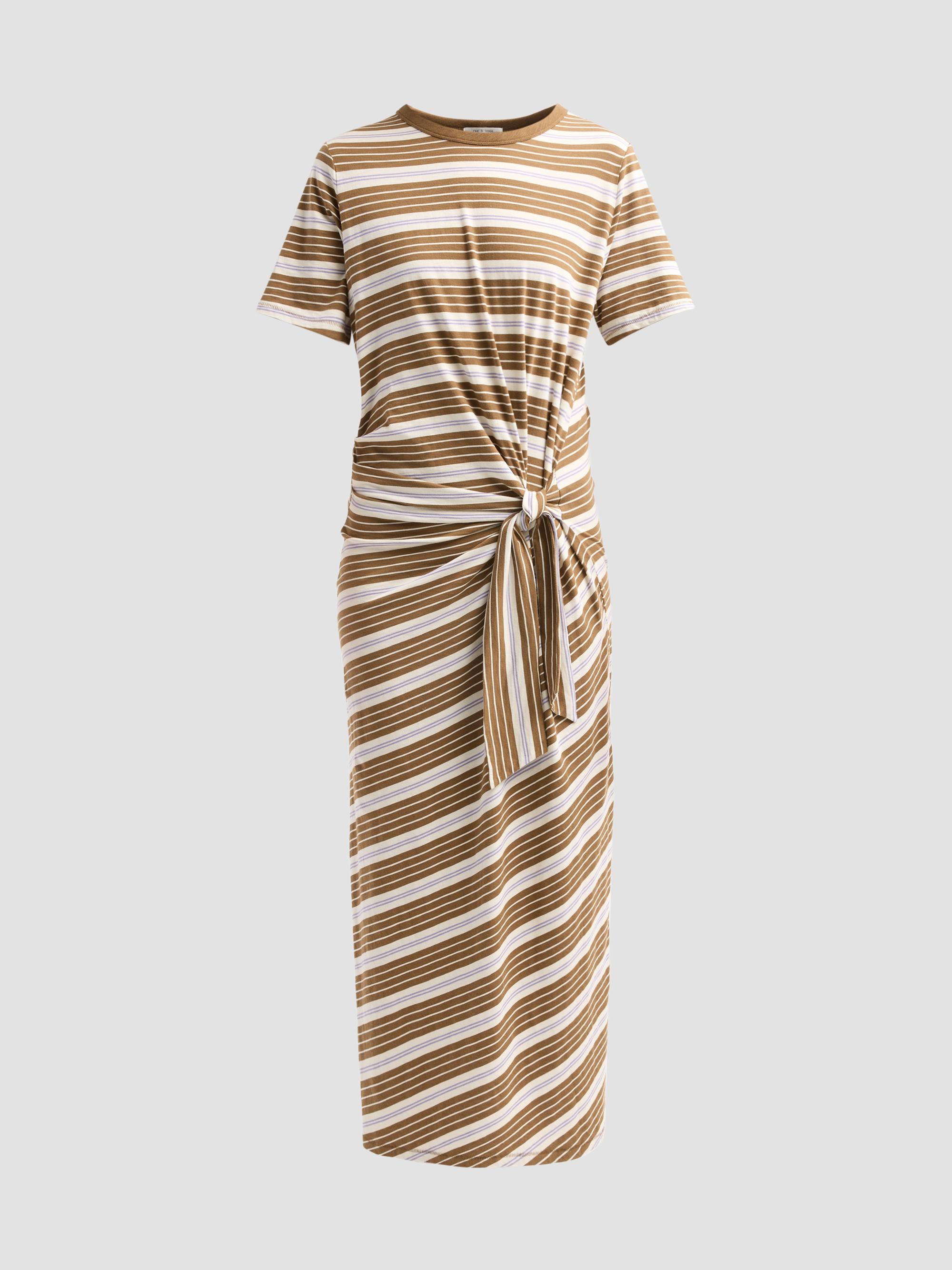 rag & bone The Slub Striped T-Shirt Midi-Dress | Saks Fifth Avenue