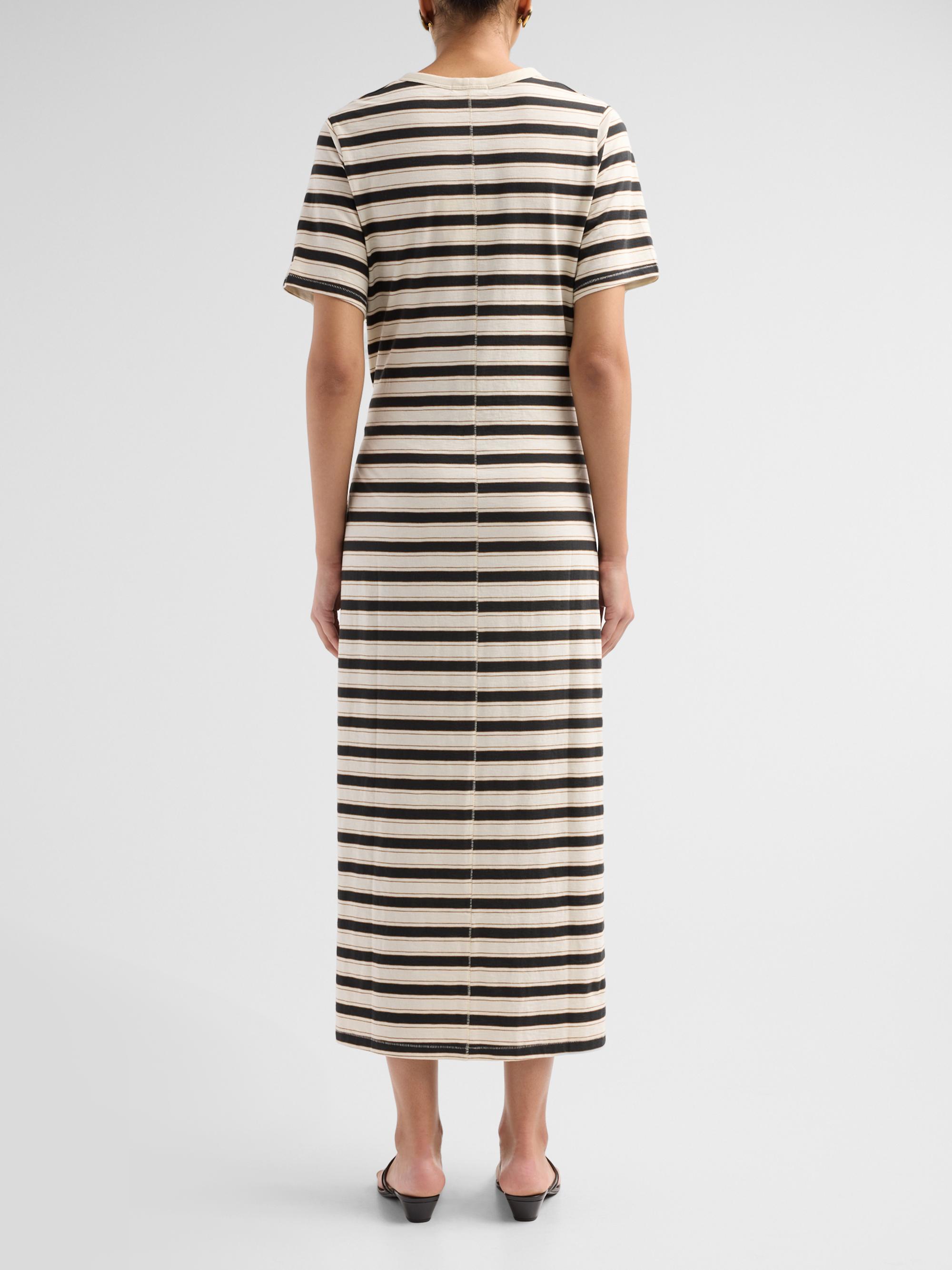 rag & bone The Slub Striped T-Shirt Midi-Dress | Saks Fifth Avenue
