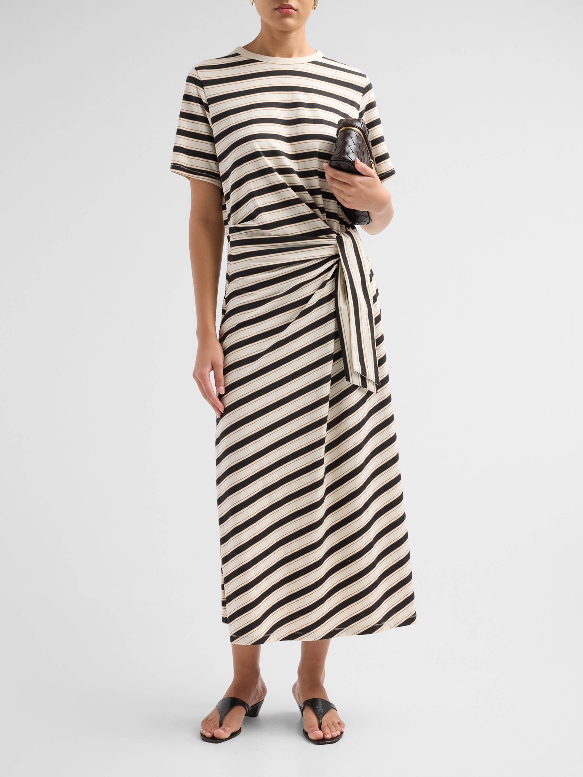 beige off shoulder dress Sir. Beige Elia Off Shoulder Twist Dress