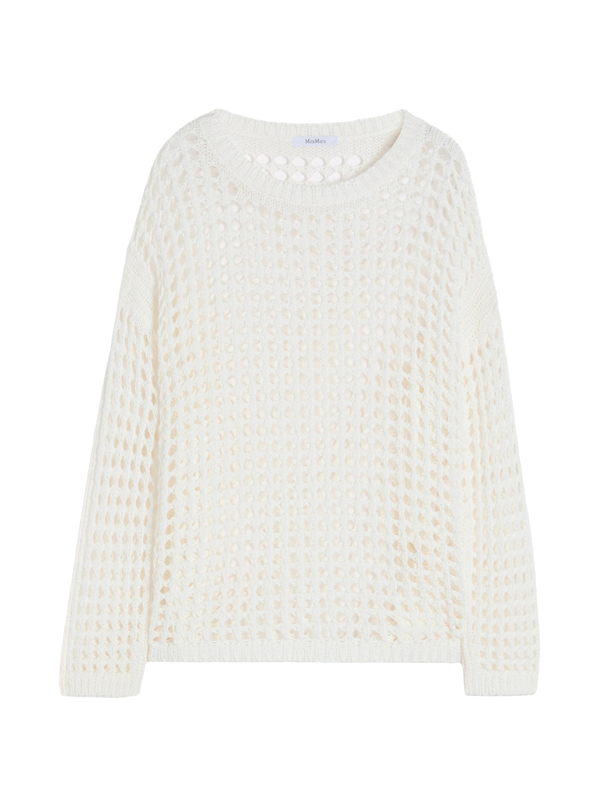 Max Mara Women's Cotton Mesh Jumper - Optical White