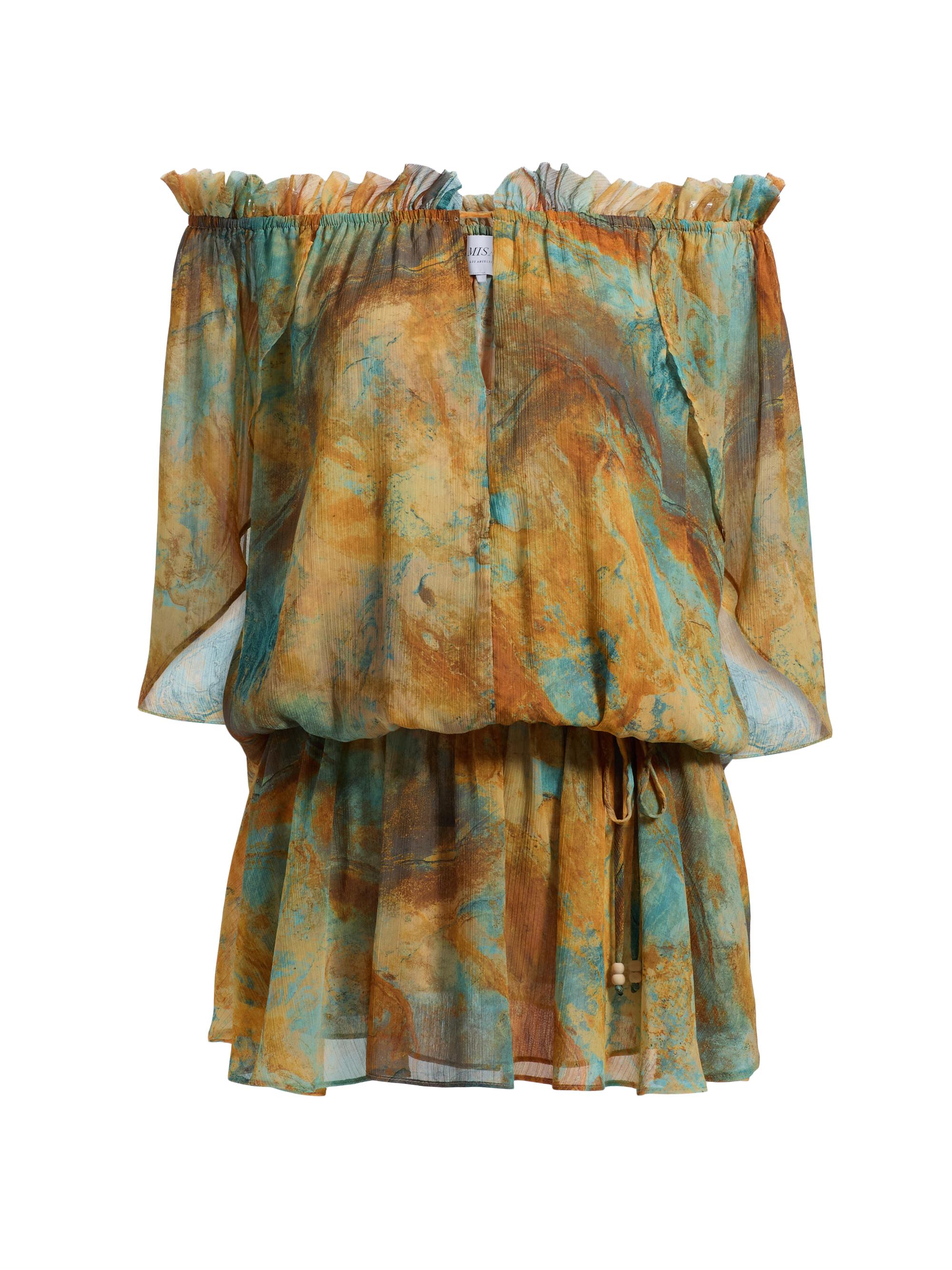 Misa Los Angeles Women's Nila Printed Off-The-Shoulder Minidress - Halcyon Fresco | Thumbnail 8