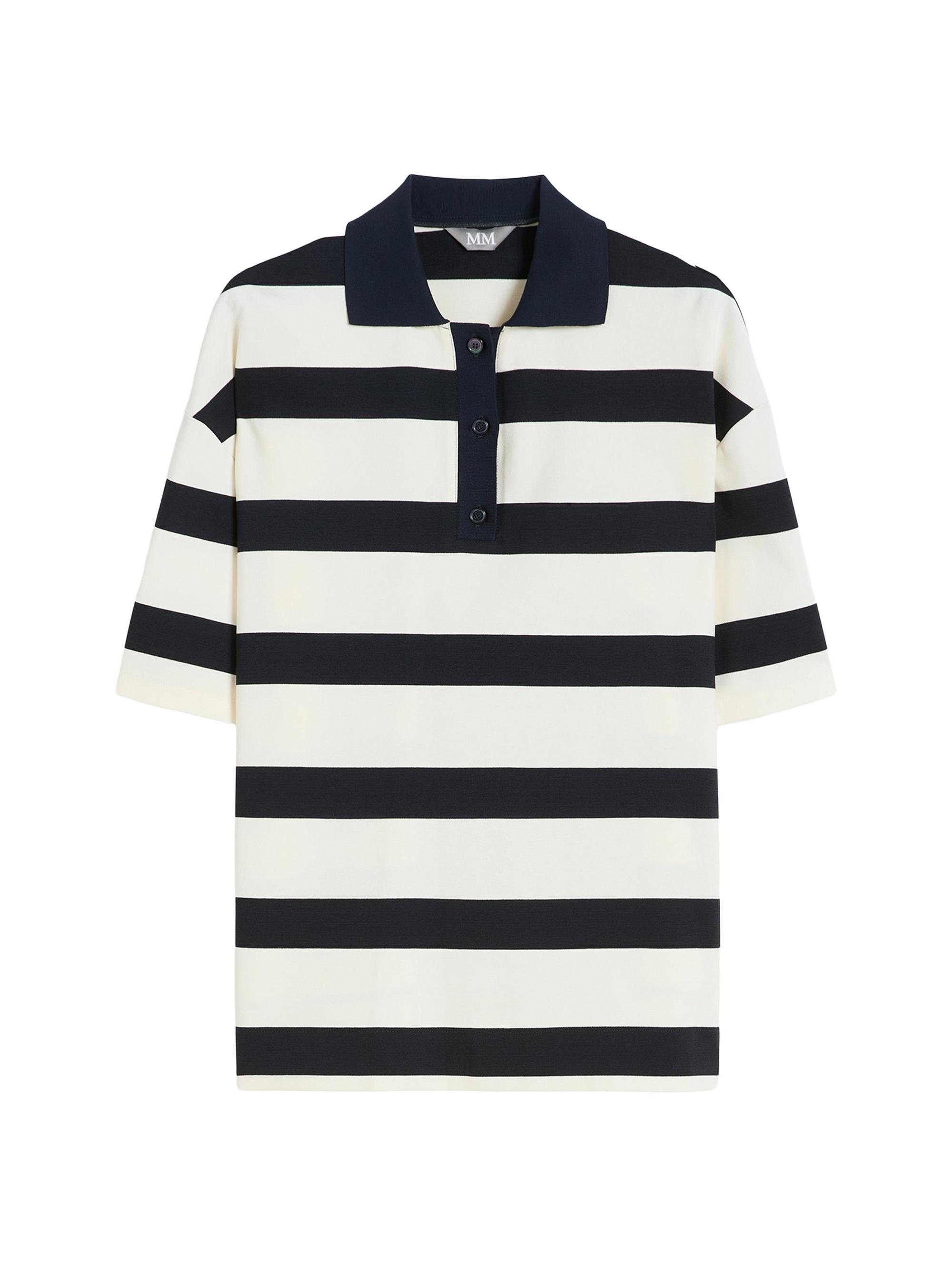 MM Max Mara Women's Viscose Knit Polo Shirt - Ultramarine