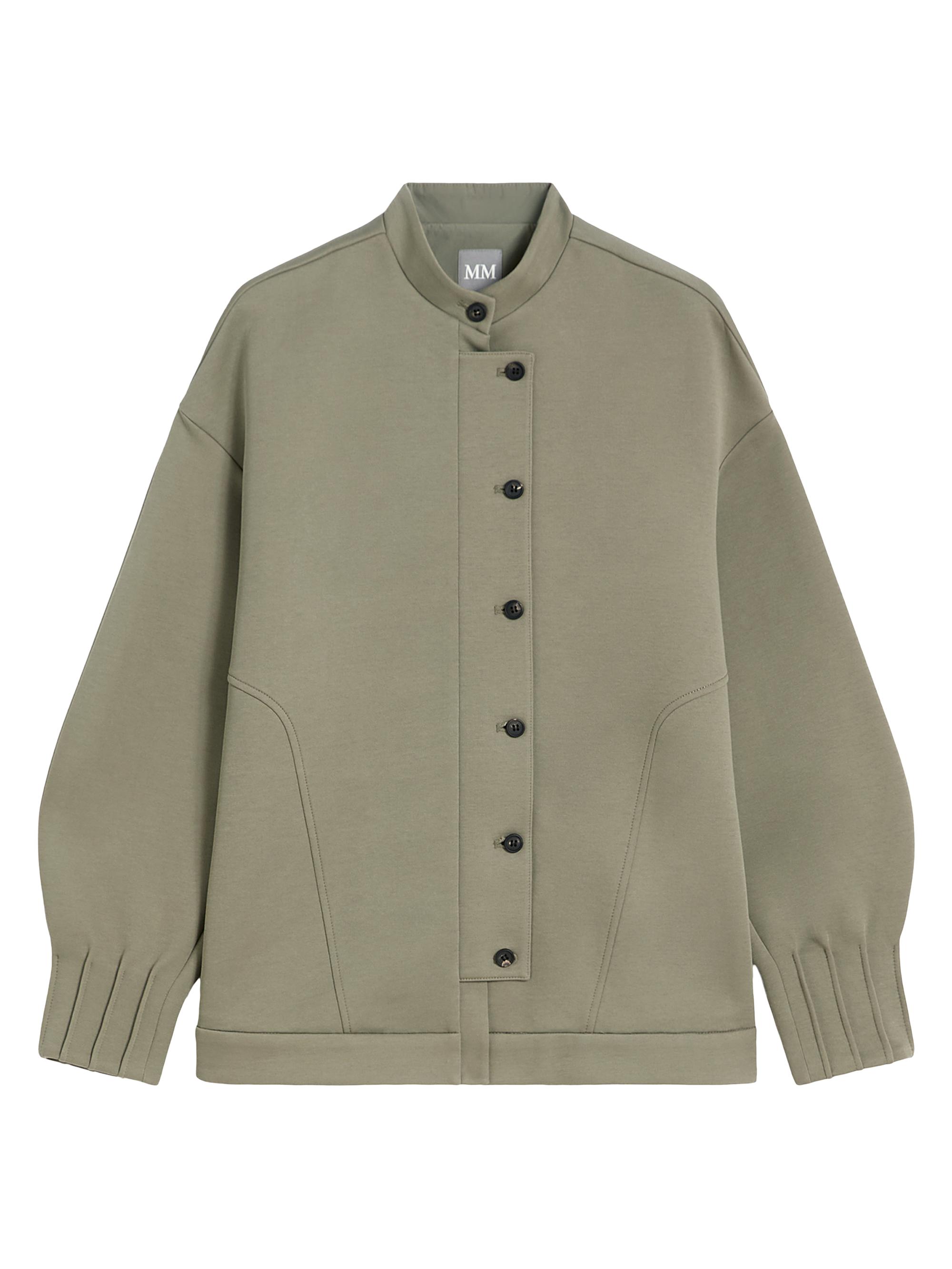 MM Max Mara Women's Technical Jersey Jacket - Horn Grey Green