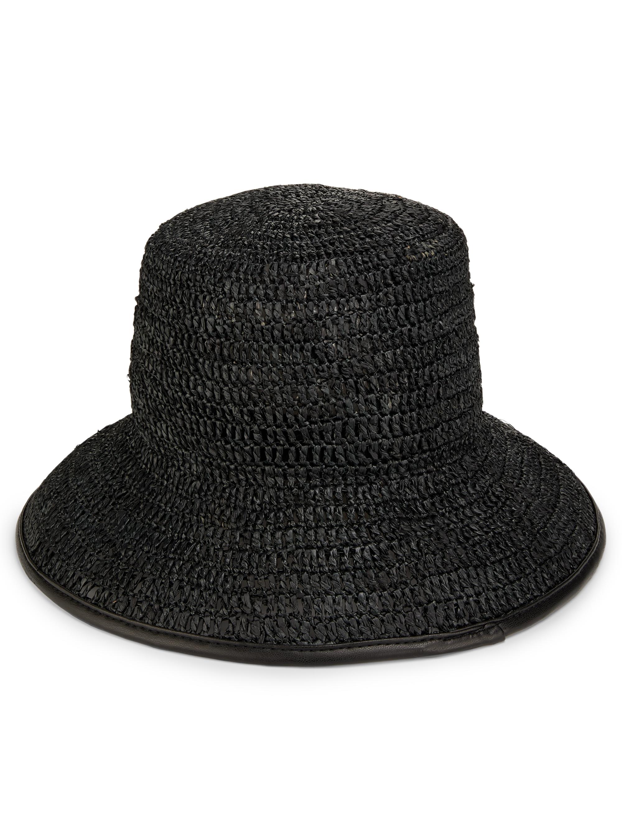 Vince Crochet Raffia Bucket Hat | Saks Fifth Avenue